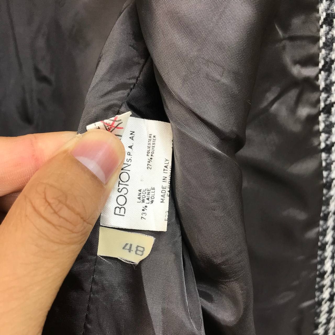 Valentino VINTAGE-OLIVER by VALENTINO HOUDSTOOTH BLAZER Size 48R - 8 Thumbnail