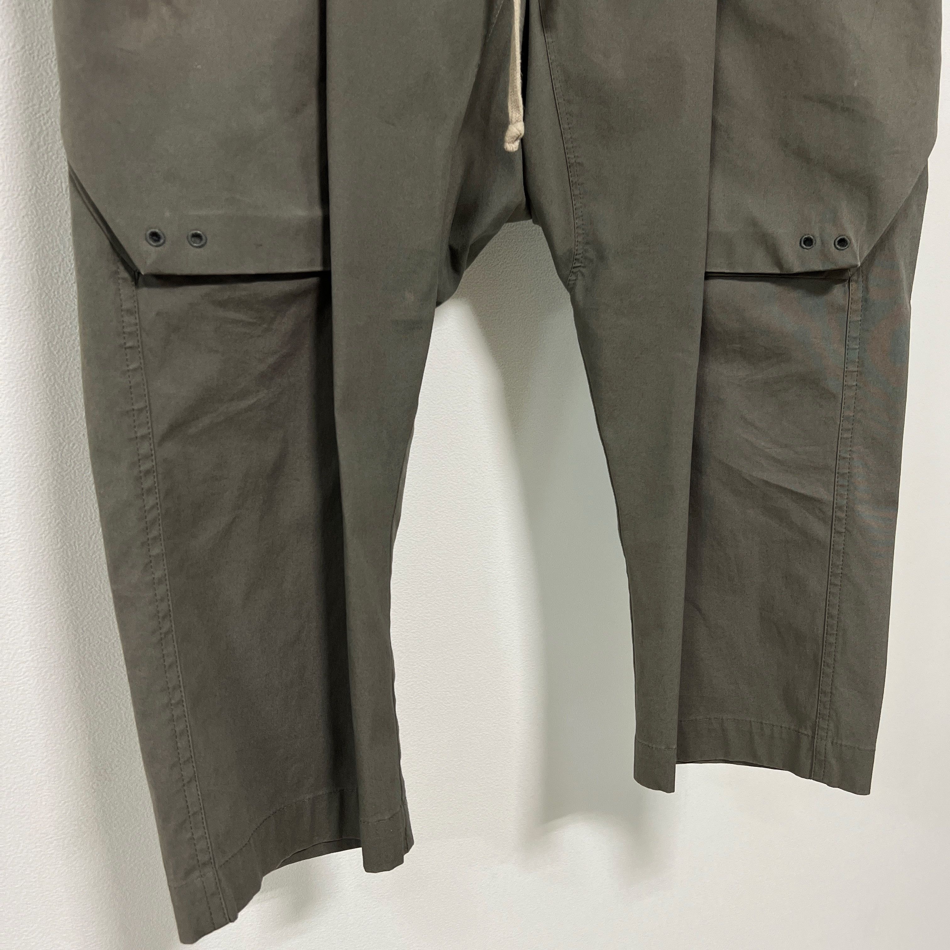 Rick Owens Rick Owens SS17 "WALRUS" Drawstring Cropped Cargo Pants EUCA Size US 34 / EU 50 - 4 Thumbnail