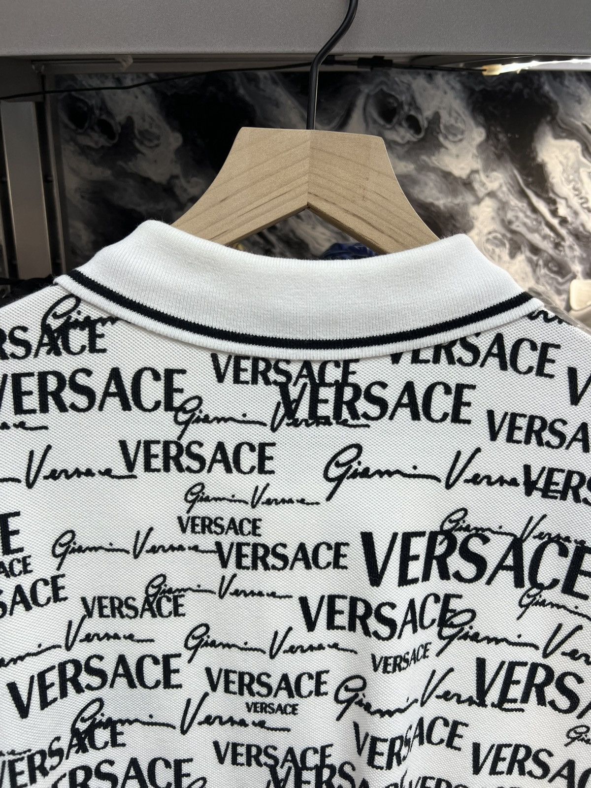 Versace Versace White Polo Tee Size US XXL / EU 58 / 5 - 7 Thumbnail