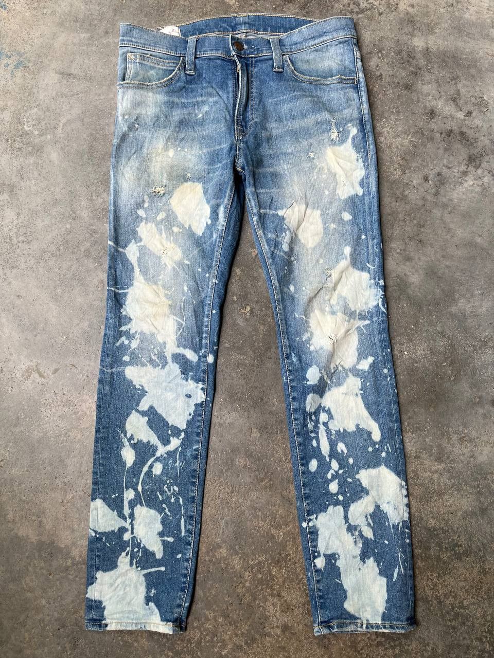 Big John VINTAGE BIG JOHN RARE DESIGN BLEACH WASH Size US 34 / EU 50 - 3 Thumbnail