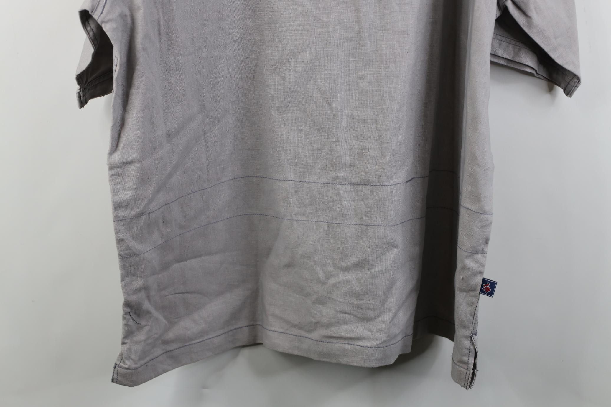 Vintage Deadstock Vintage 90s Streetwear Baggy Fit Button Shirt Gray Size US XL / EU 56 / 4 - 16 Thumbnail