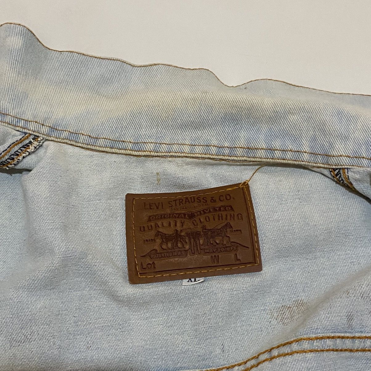 Levi's Levi's Jacket Denim Unisex Hand Painting Owl Head Size US M / EU 48-50 / 2 - 3 Thumbnail