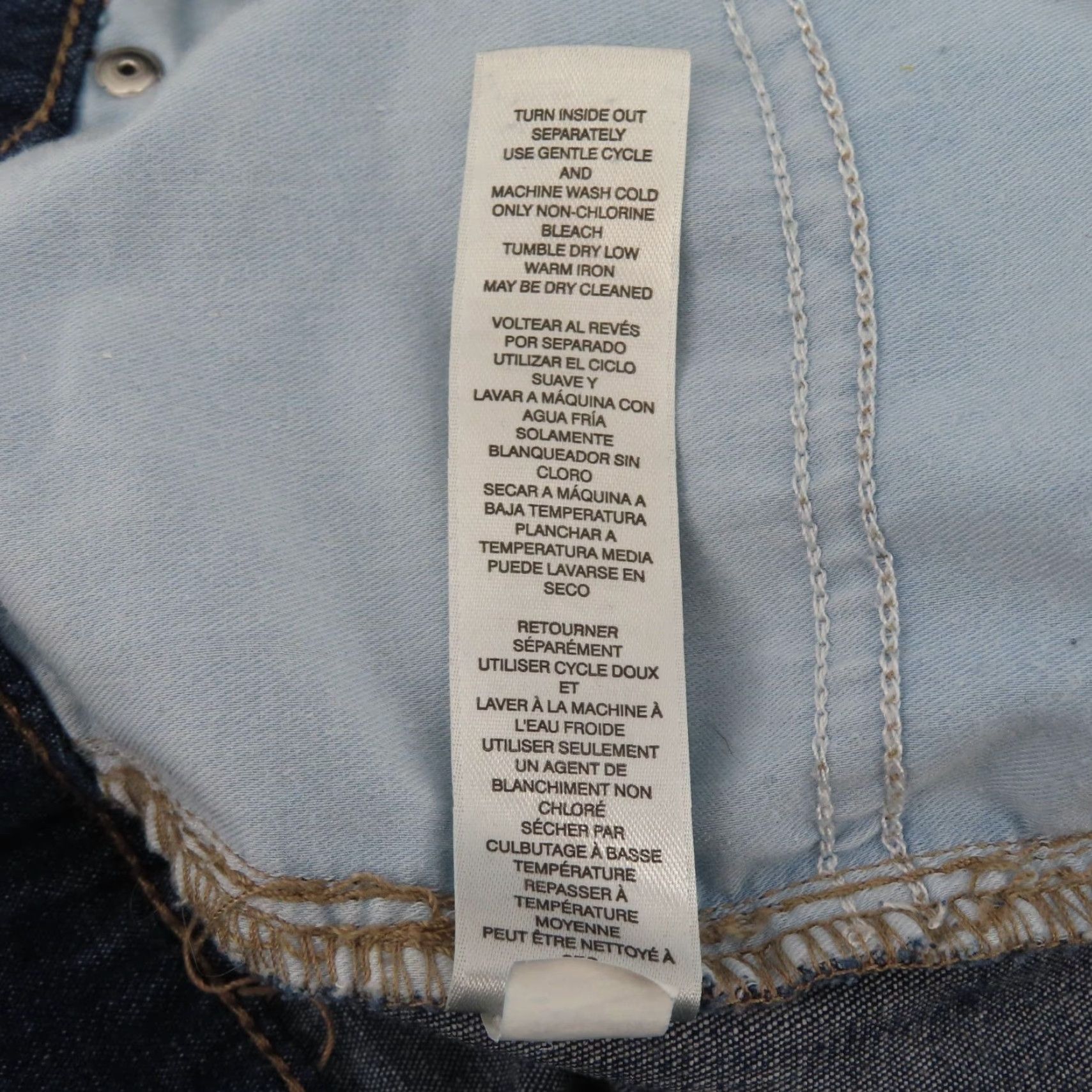 Vintage Chicos Womens 4 Slim Boyfriend Ankle Denim Jeans Blue Cotton Blend Pockets 5-Pocket Style Size 27" / US 4 / IT 40 - 7 Thumbnail