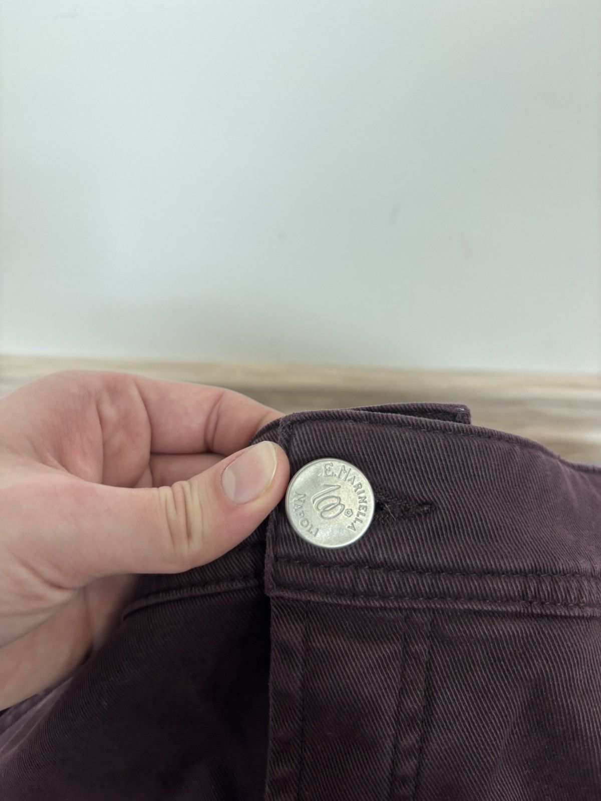 E. Marinella E. Marinella Men’s NWT Burgundy Slim Straight Pants Jeans Size US 30 / EU 46 - 10 Thumbnail