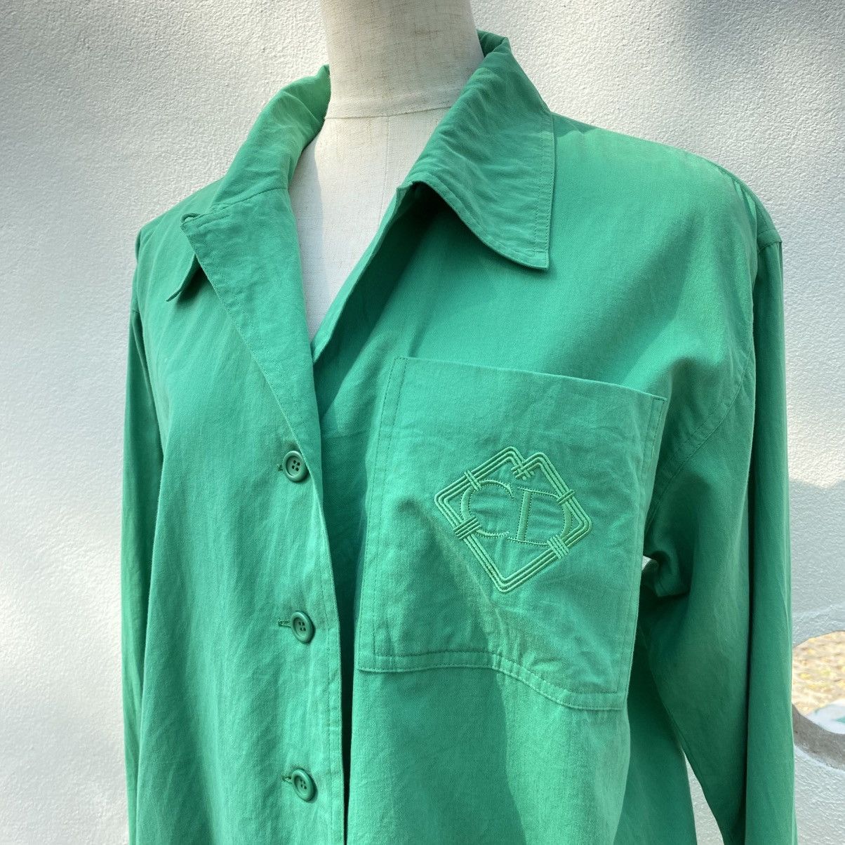 Dior Christian Dior Green Pocket Shirt Size M / US 6-8 / IT 42-44 - 5 Thumbnail