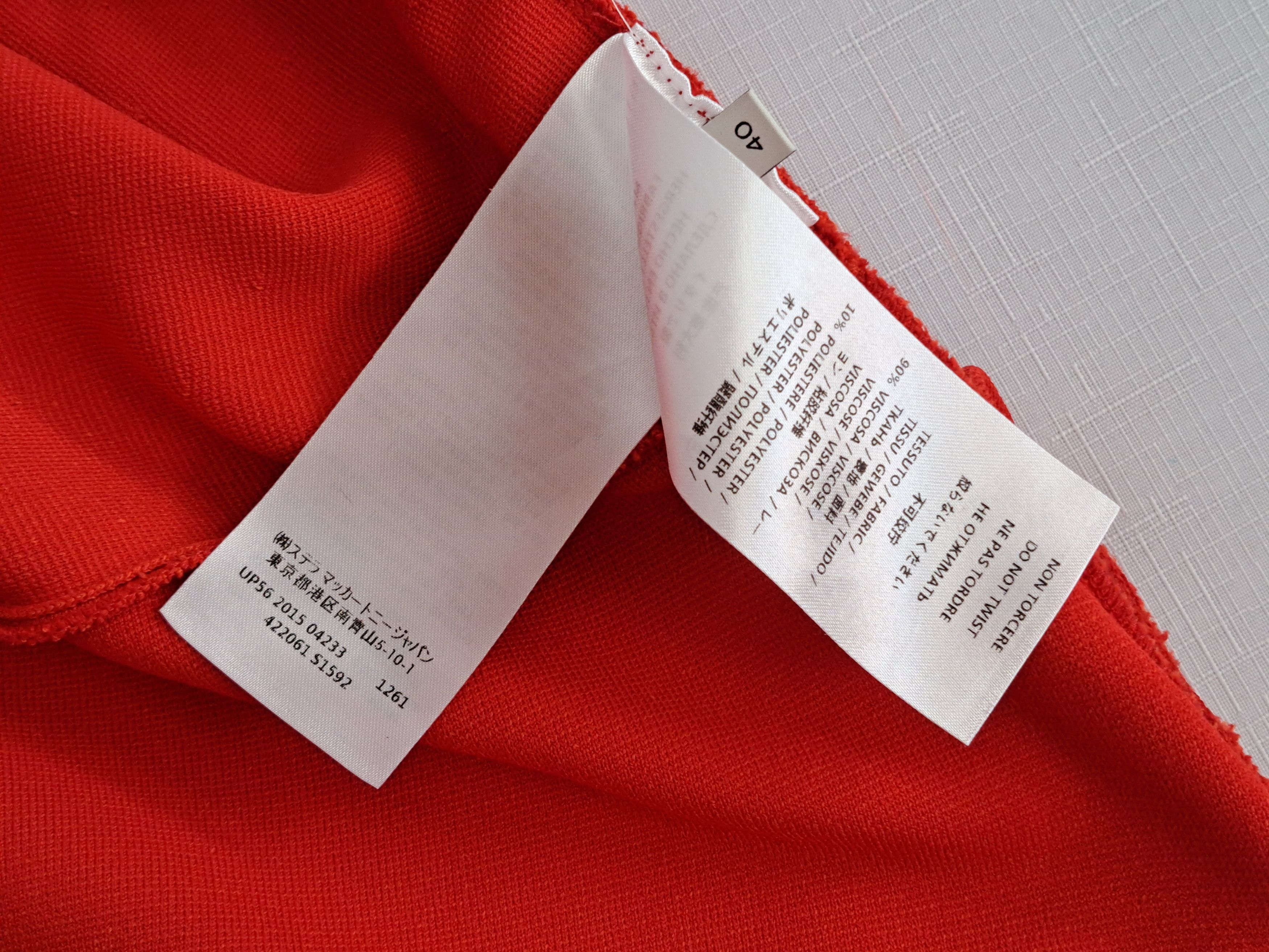 Stella McCartney Stella McCartney asymmetric red mini dress. Size 40 Size S / US 4 / IT 40 - 7 Thumbnail