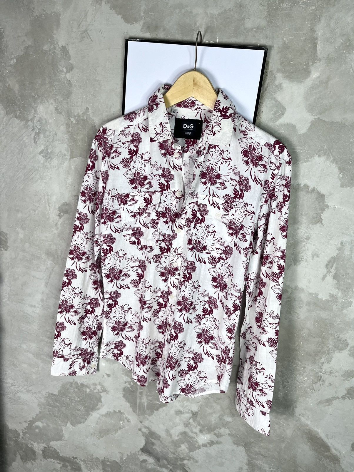 Dolce & Gabbana D&G 2000s Era Avant Garde Floral Button Up Slim Fit Size US S / EU 44-46 / 1 - 3 Thumbnail