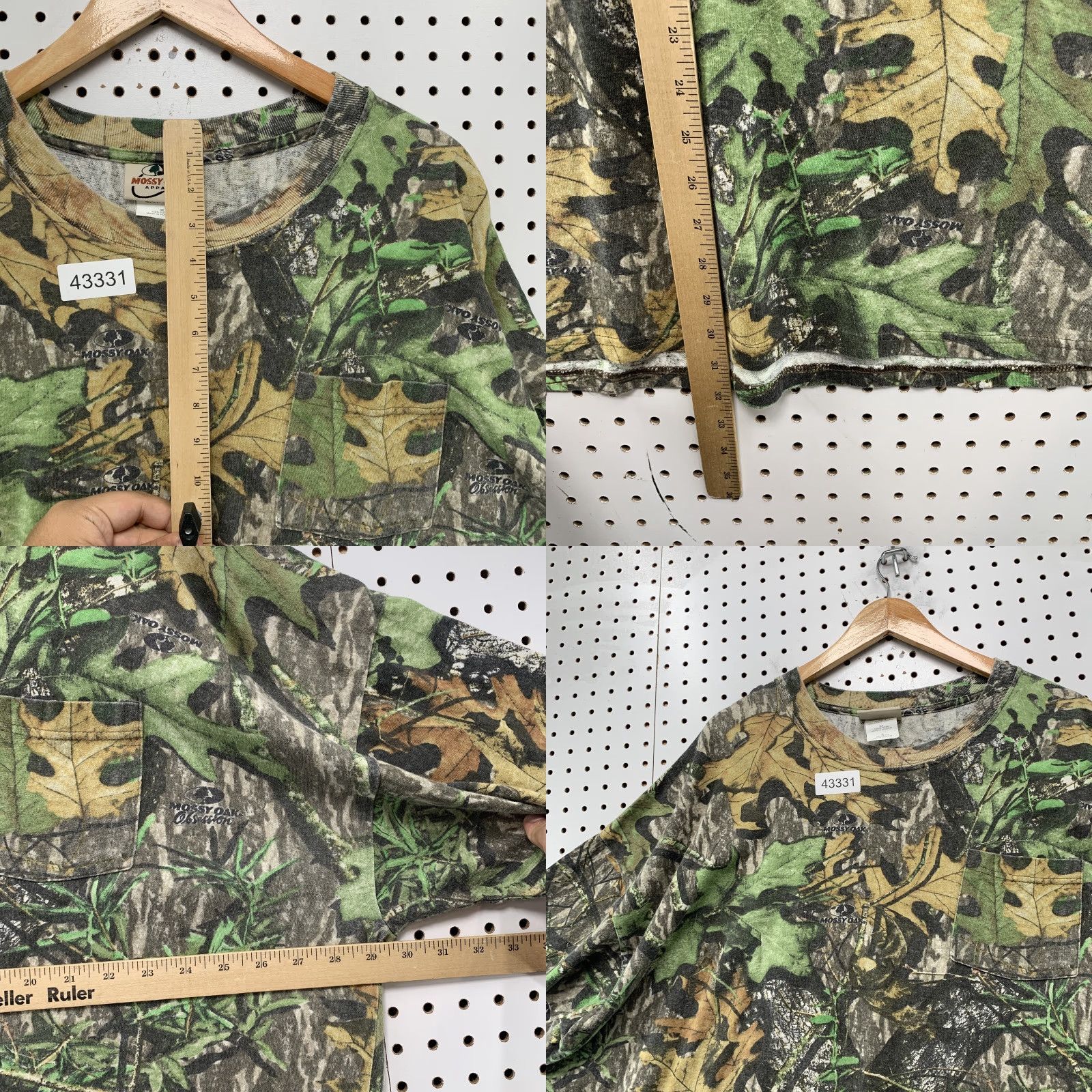 Vintage Mossy Oak Camouflage Shirt Mens 3XL Long Sleeve Green Camo Hunting Size US XXL / EU 58 / 5 - 8 Thumbnail