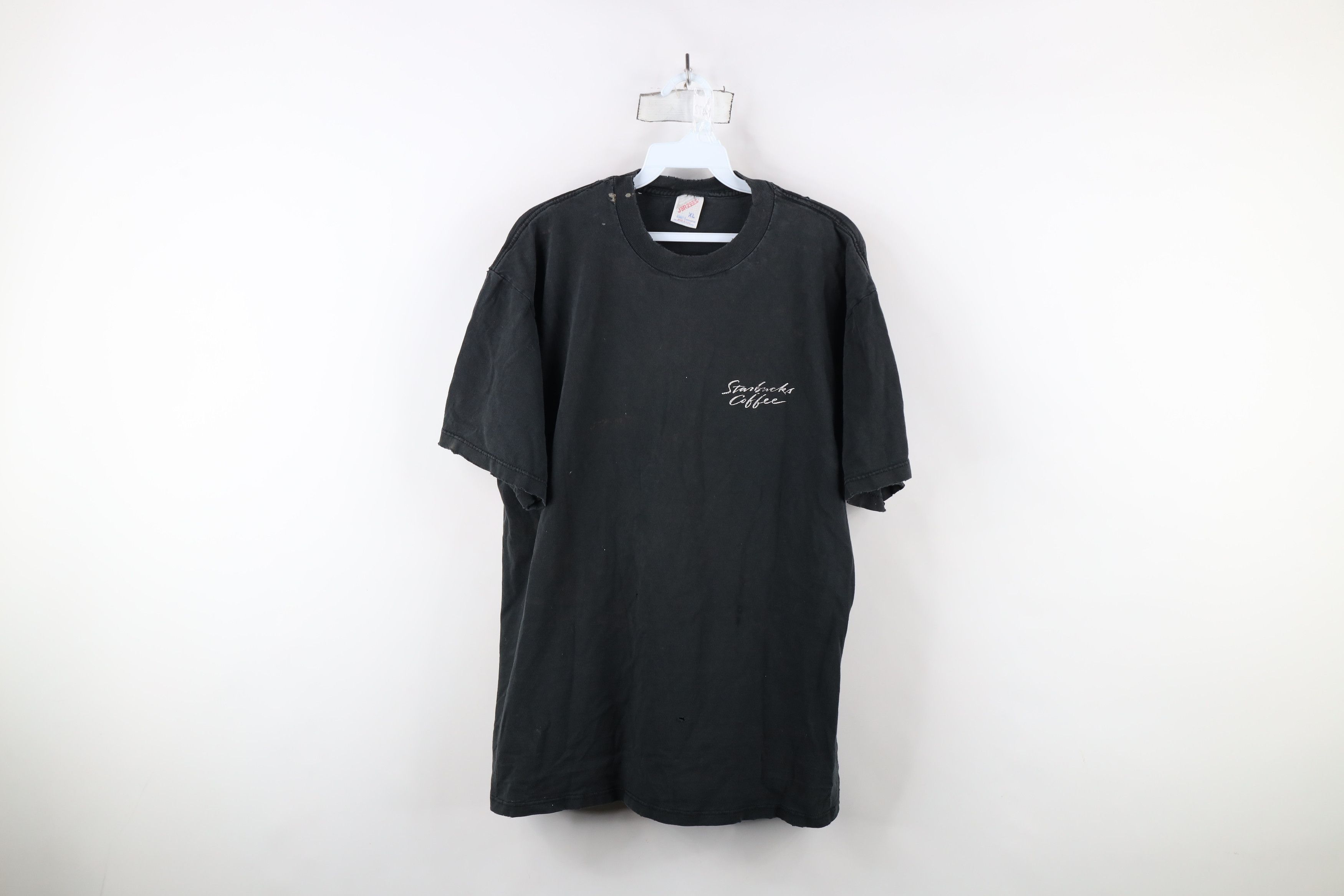 Vintage Vintage 90s Starbucks Coffee Spell Short Sleeve T-Shirt USA Size US XL / EU 56 / 4 - 1 Thumbnail