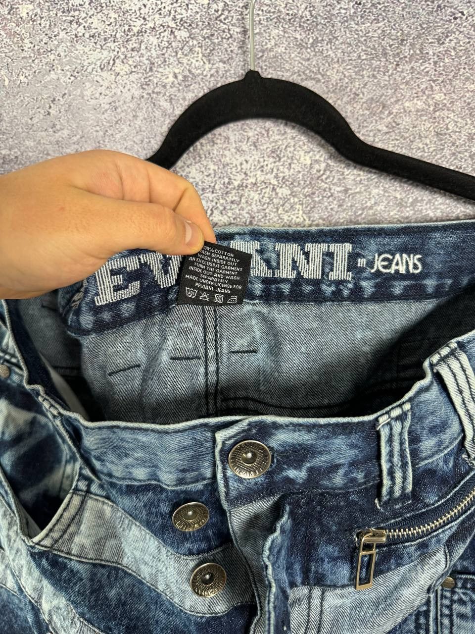 Designer × Japanese Brand × Vintage PEVIANI Jeans Men's Size 38 Moto Acis Wash Straight Size US 38 / EU 54 - 16 Thumbnail