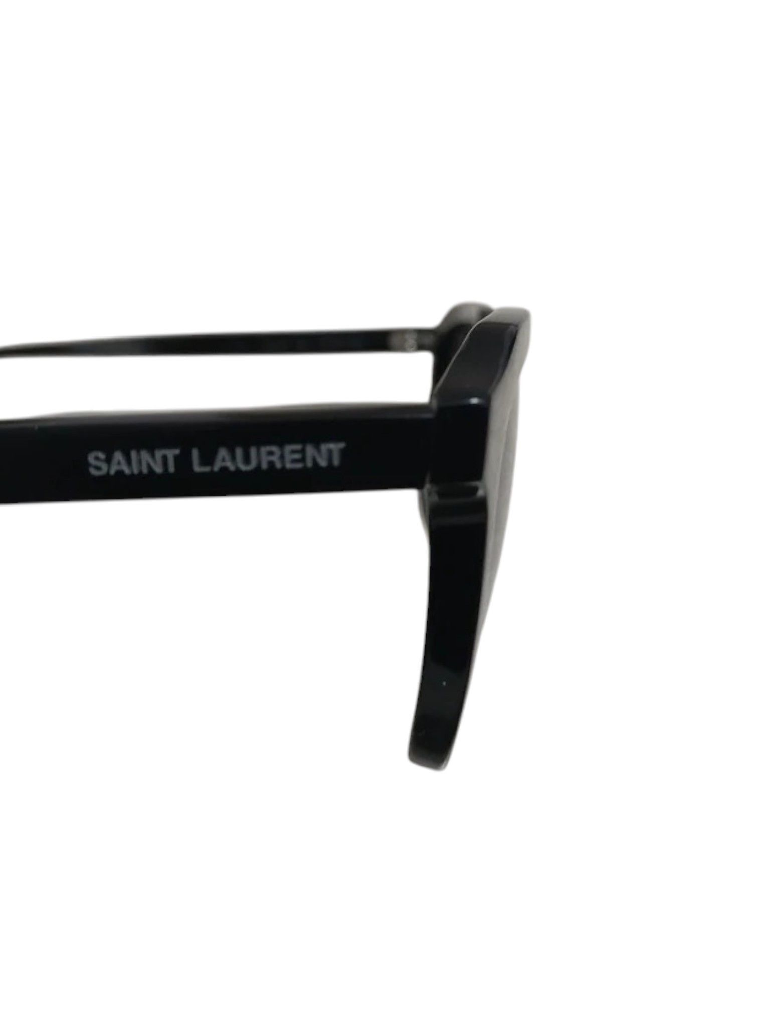 Saint Laurent Paris Saint Laurent Black Acetate Square Sunglasses, 2010s Size ONE SIZE - 6 Thumbnail