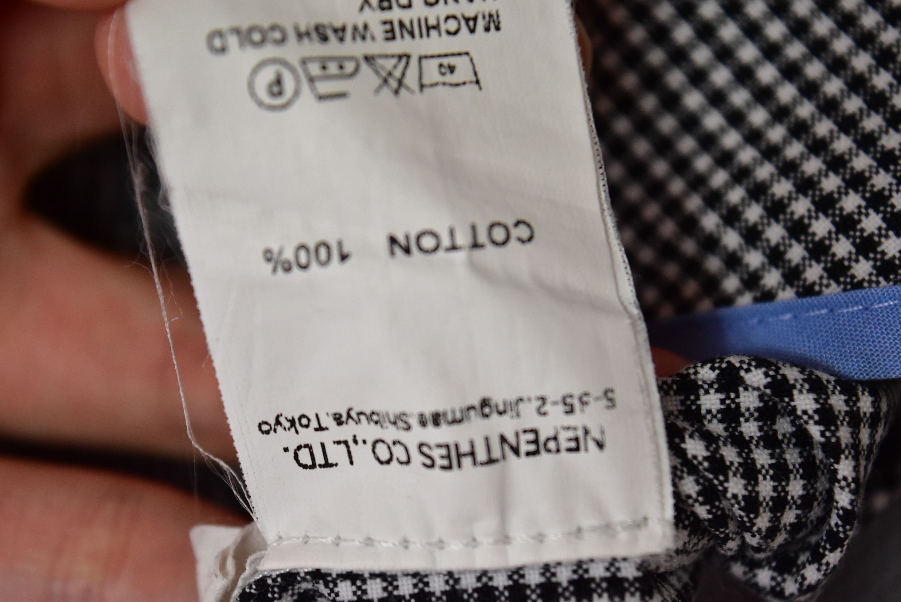 Nepenthes NEPENTHES/rebuild checker shirt/14701 - 0712 56 Size US M / EU 48-50 / 2 - 4 Thumbnail