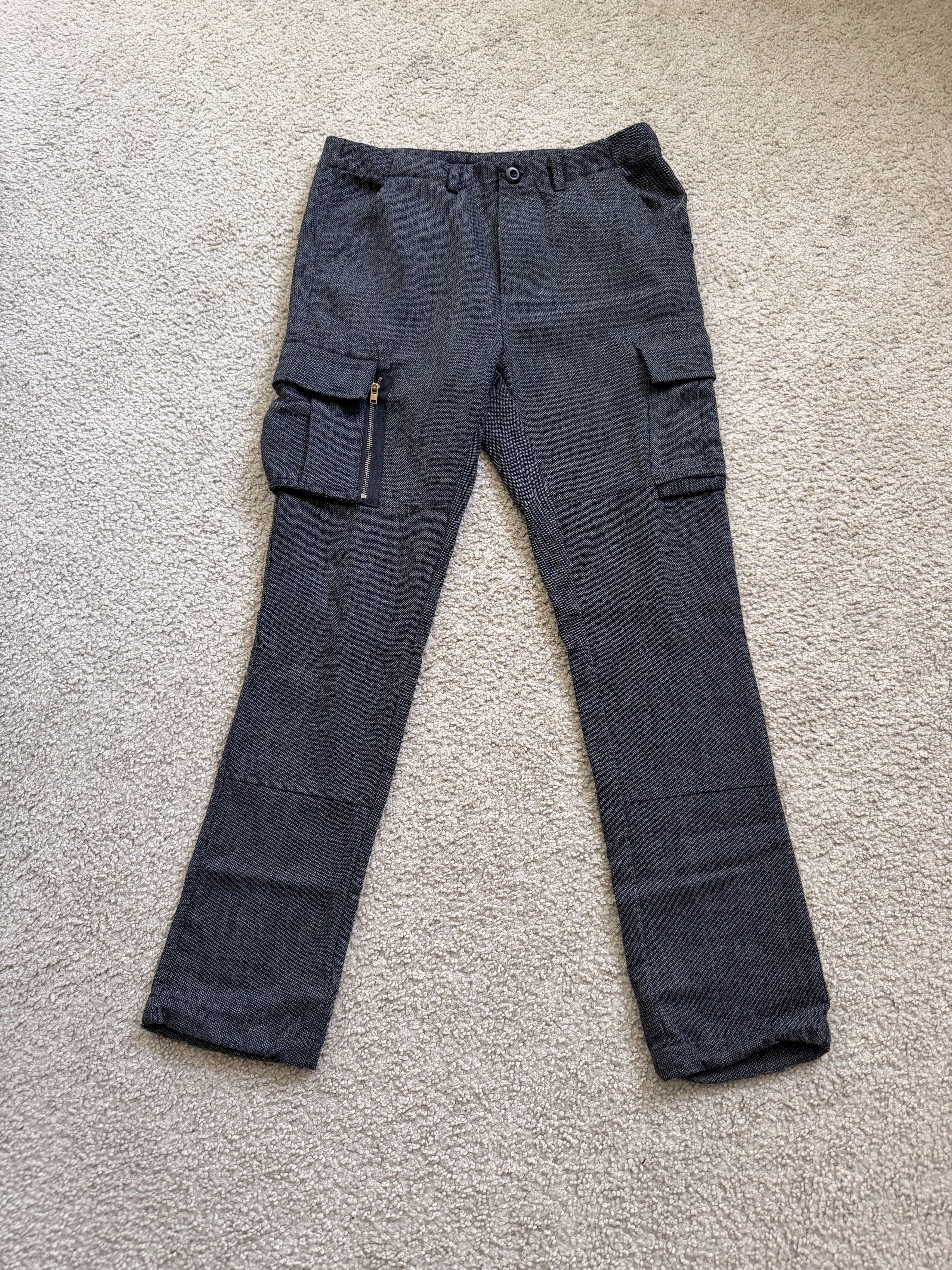 Richie Le Collection Richie Le Collection Tweed Cargo Trousers Size US 30 / EU 46 - 1 Thumbnail