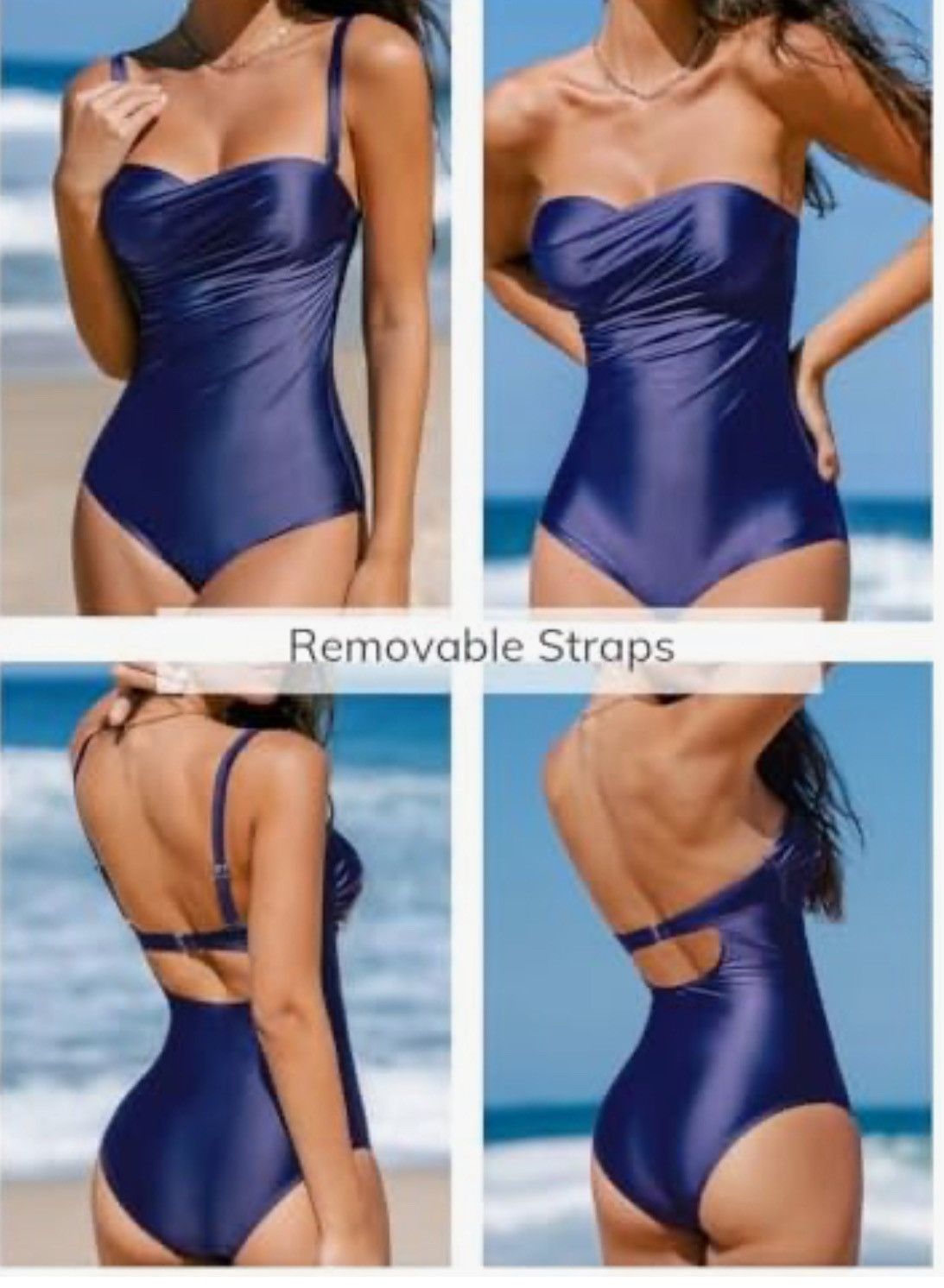 Other NWT CUPSHE Women's One Piece Swimsuit Tummy Control lg Size L / US 10 / IT 46 - 3 Thumbnail