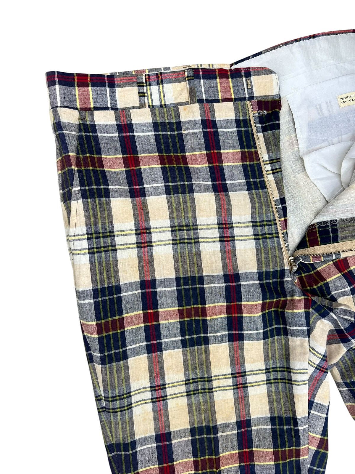 Corbin 60s 70s Hand Woven India Madras by Corbin Talon Zip Trouser Size US 36 / EU 52 - 6 Thumbnail