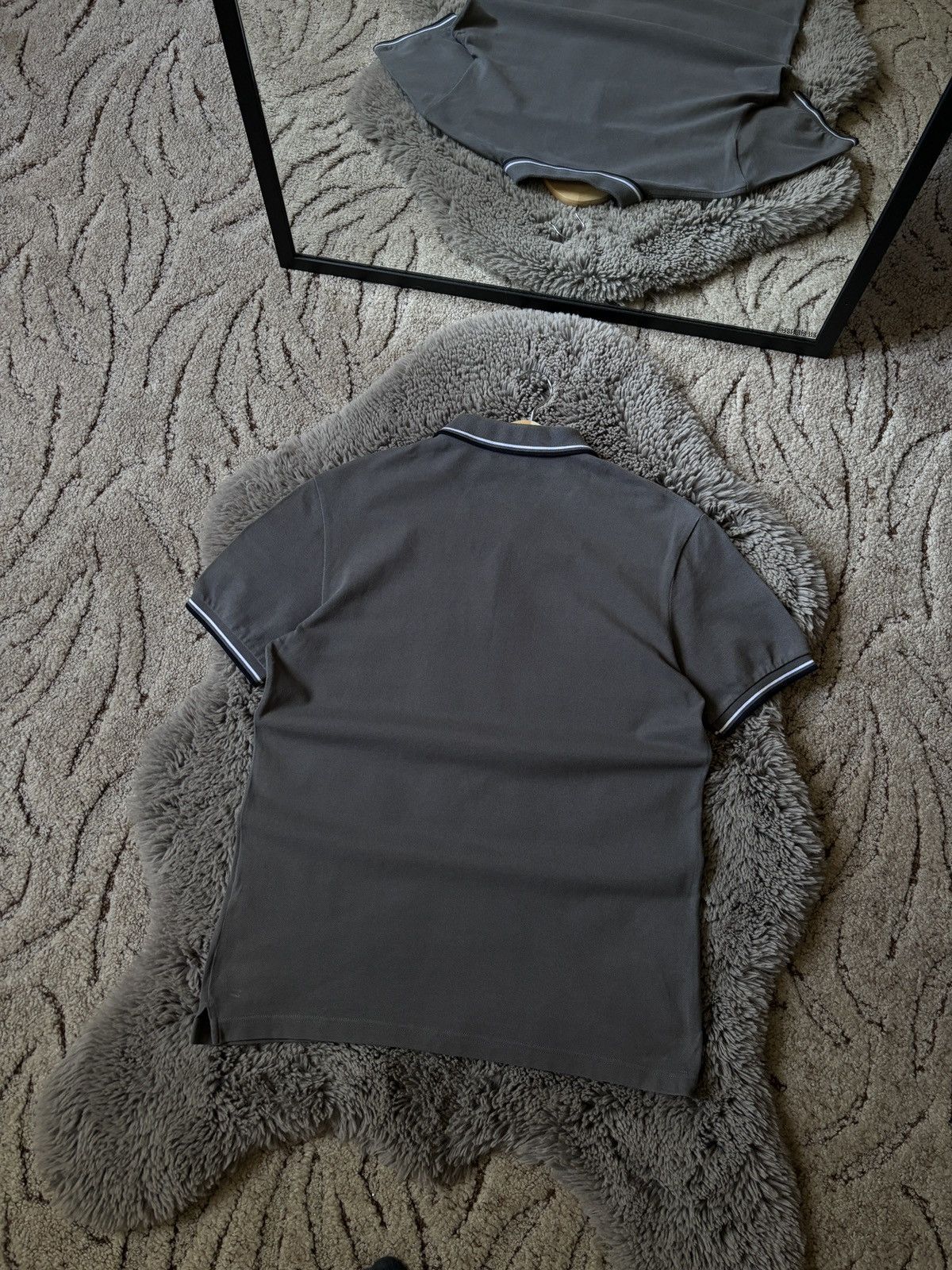 Prada × Vintage Prada Polos Red Tab Italian designer grey T shirt Size US L / EU 52-54 / 3 - 2 Thumbnail