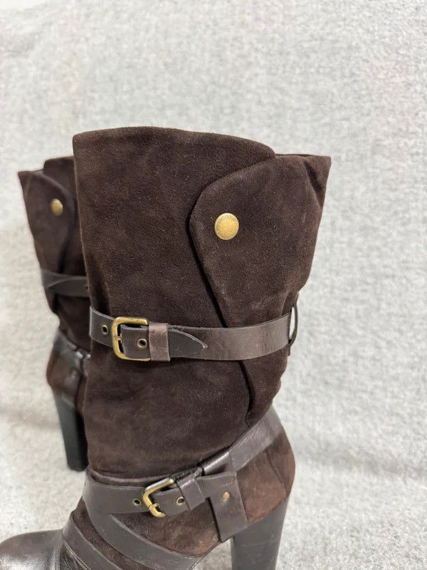 Stuart Weitzman Stuart Weitzman Wraparound Leather Suede Strap Boots 38 Size US 7.5 / IT 37.5 - 9 Thumbnail