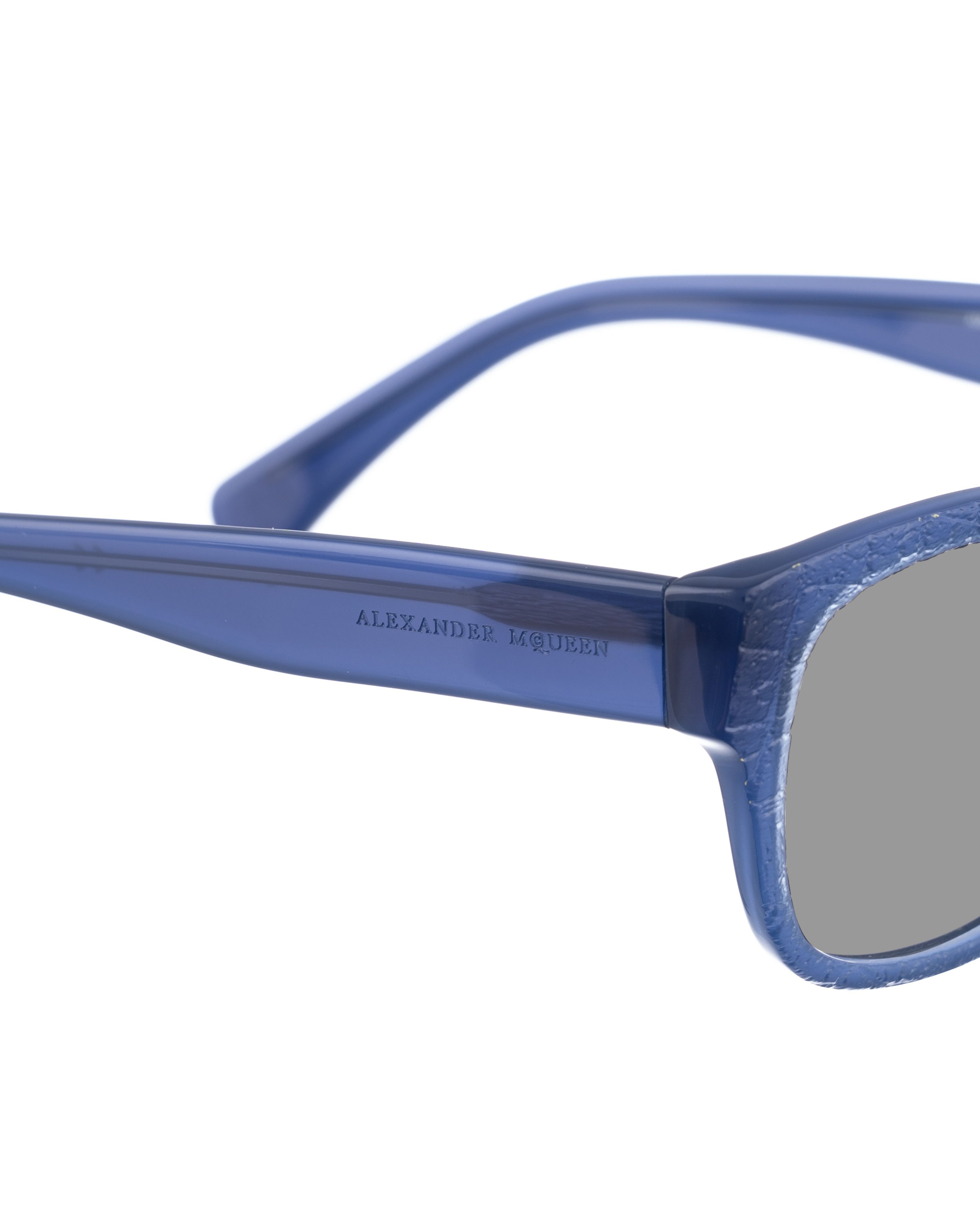 Alexander McQueen '90s Cobalt Blue Oversized Sunglasses