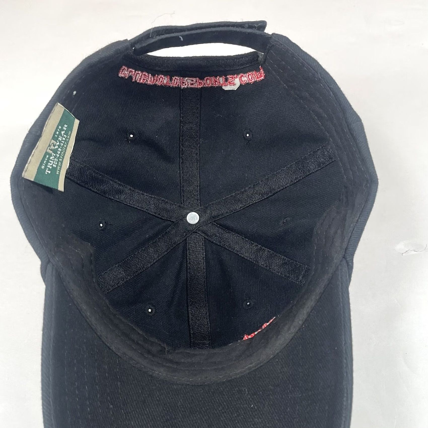 Vintage Trim Wear Club MotorSports Embroidered Adult Adjustable StrapBack Hat Cap Black Mens Baseball Cap Size ONE SIZE - 7 Thumbnail