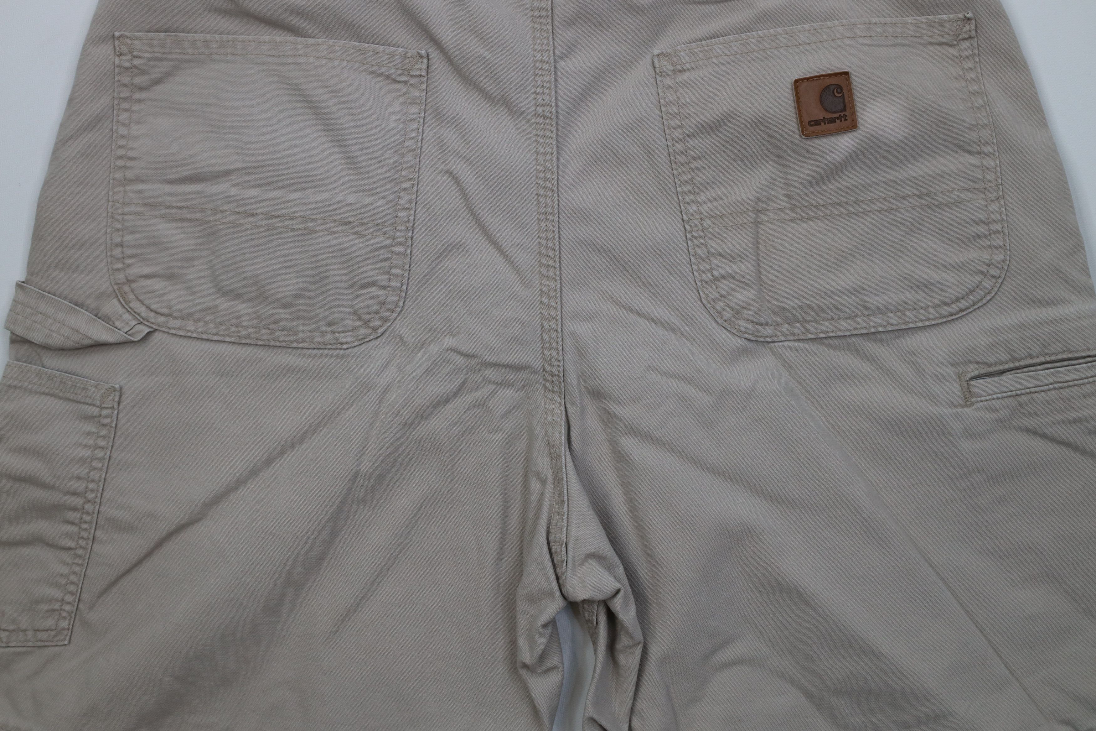 Carhartt Vintage Y2K Carhartt Above Knee Relaxed Fit Shorts Beige Size US 36 / EU 52 - 13 Thumbnail