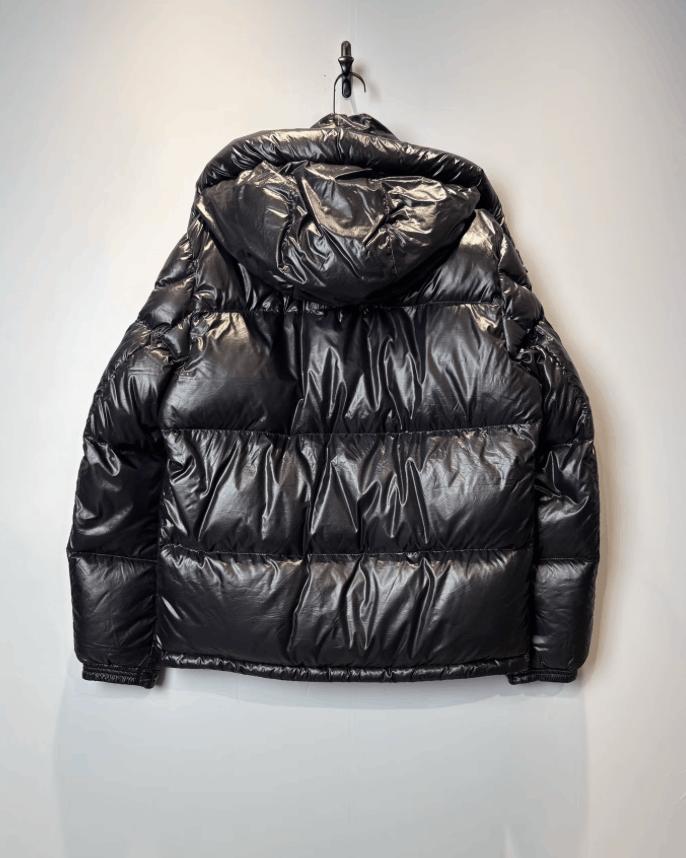 Moncler Moncler Striped Zip-up Hooded Short Down Jacket K36 Size US XL / EU 56 / 4 - 2 Thumbnail