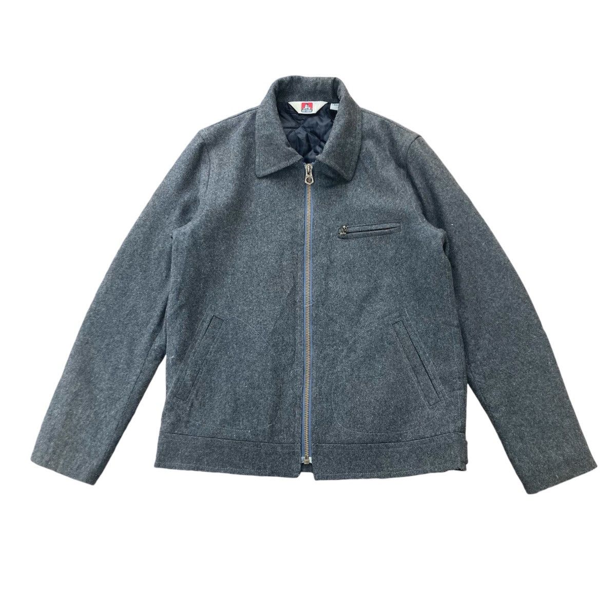 Ben Davis BEN DAVIS WOOL ZIPPER JACKET Size US L / EU 52-54 / 3 - 1 Thumbnail