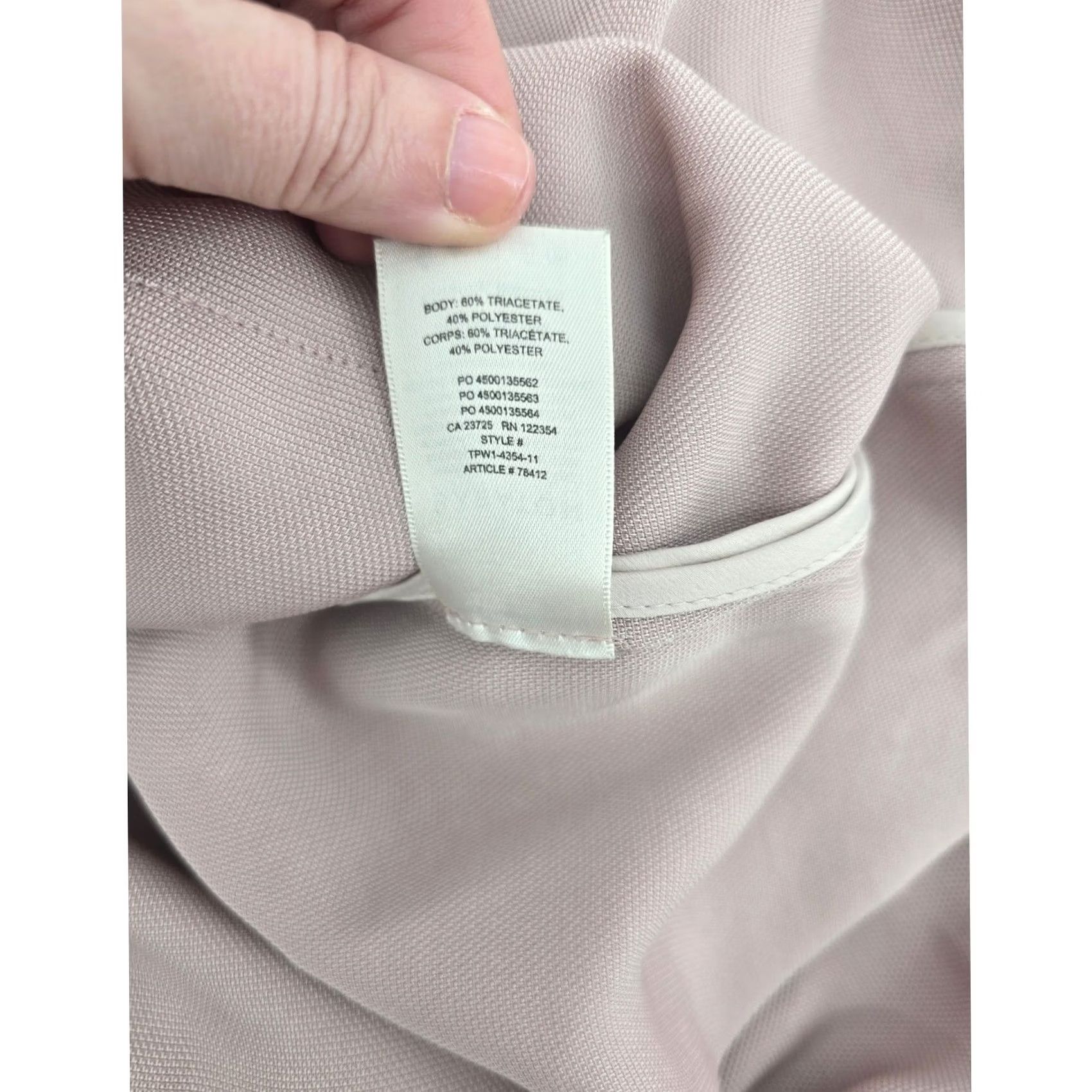 Vintage Babaton Shirt Jacket Womens Large Mauve Oversized Button Front Pockets Shacket Size L / US 10 / IT 46 - 6 Thumbnail