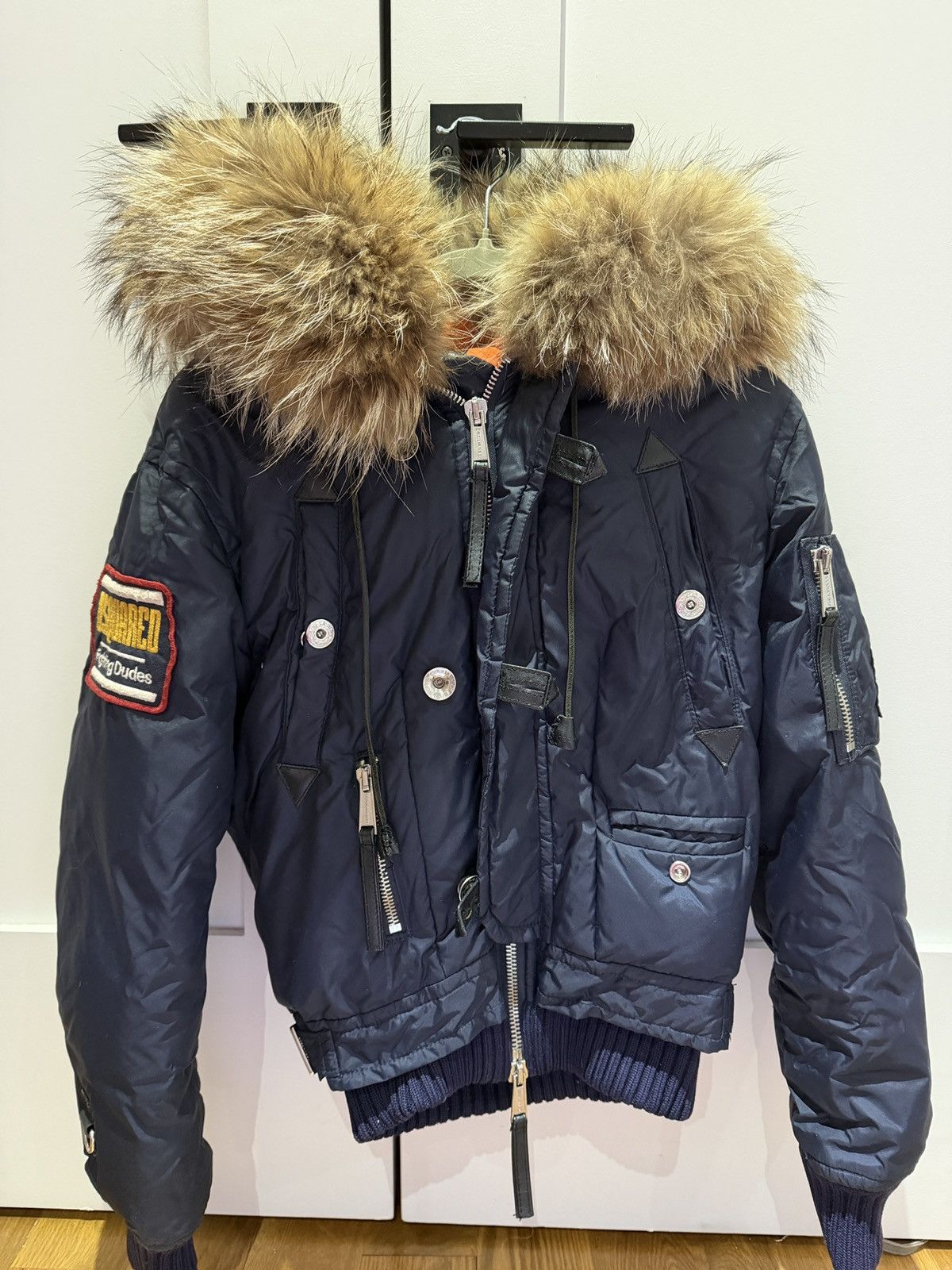 Dsquared2 Dsquared2 Down Jacket 2007 Runway “Fighting Dudes” Size XS / US 0-2 / IT 36-38 - 6 Thumbnail