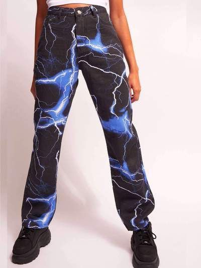 Jaded London Jaded London Lightning Boyfriend Jeans – W26 Size 26" / US 2 / IT 38 - 3 Thumbnail