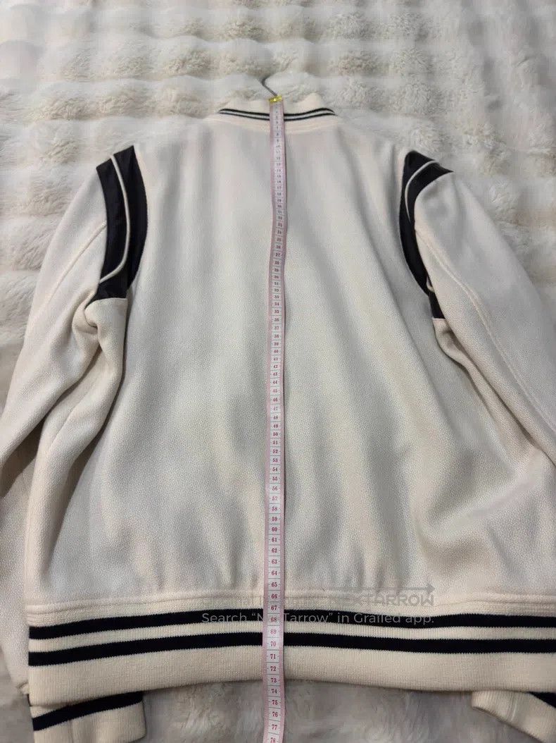 Saint Laurent Paris Saint Laurent Paris White Teddy Baseball Jacket Size US L / EU 52-54 / 3 - 9 Thumbnail