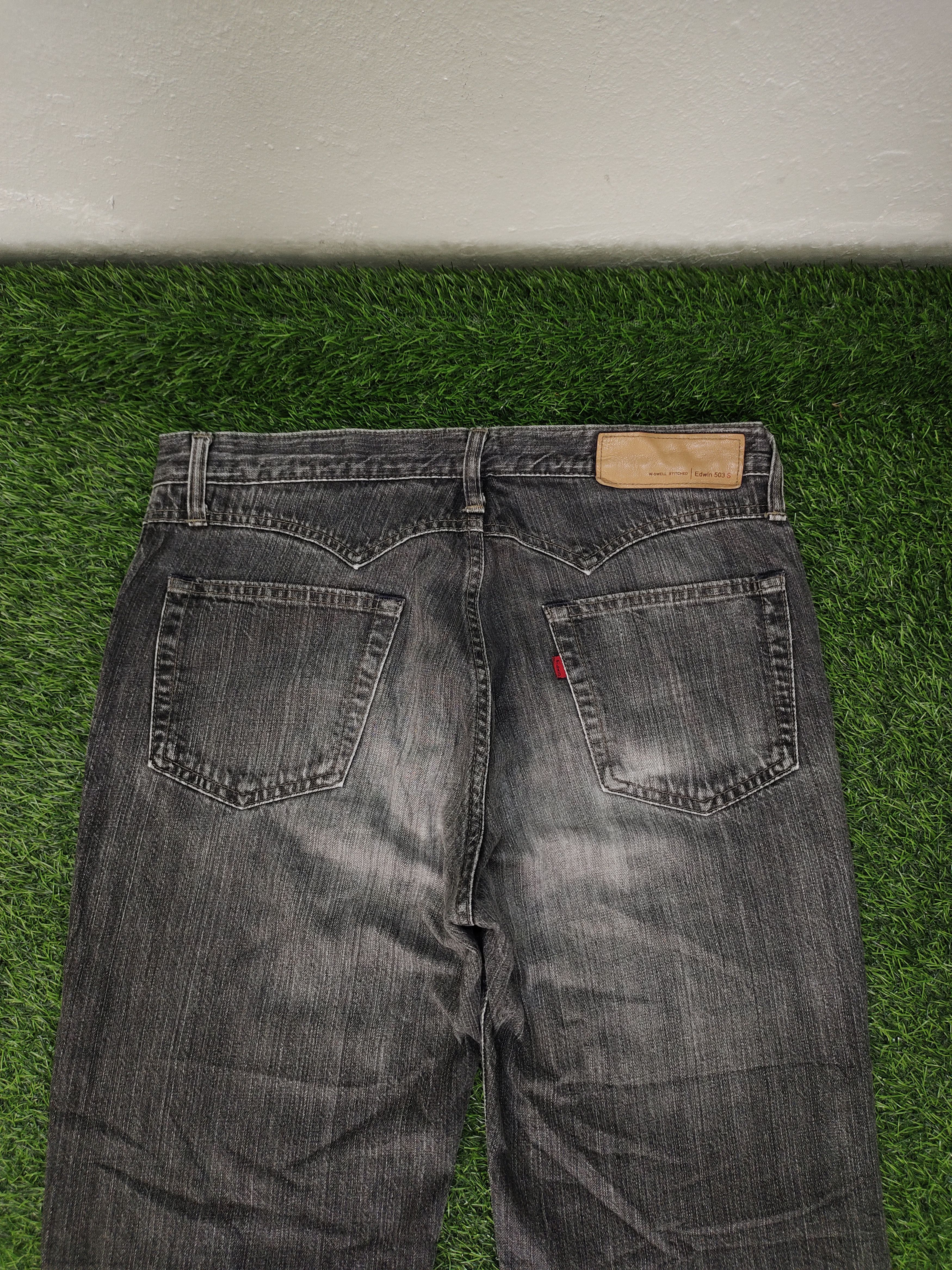 Hysteric Glamour Vintage Edwin Japan W-Swell Stitched Clawmark Faded Jeans Size US 33 - 10 Thumbnail