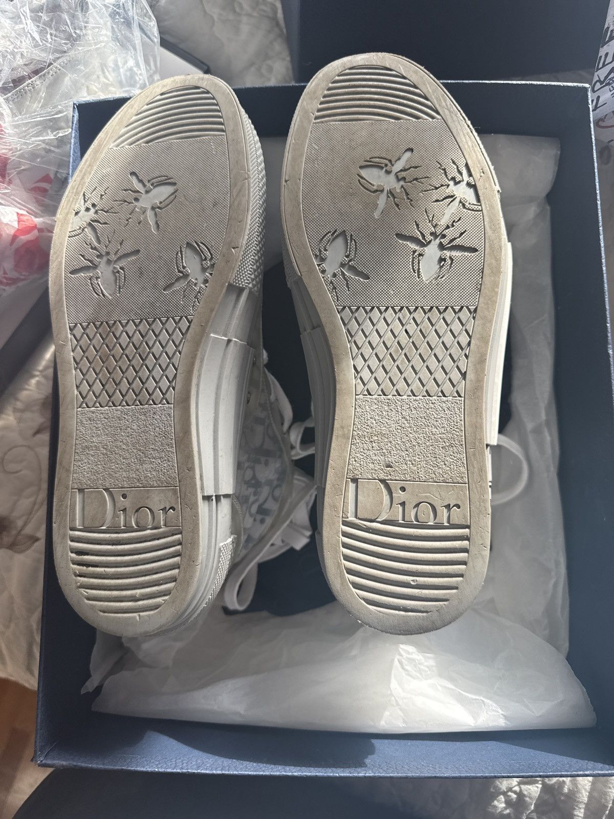 Dior Christian Dior high top logo sneakers Size US 9 / EU 42 - 11 Thumbnail
