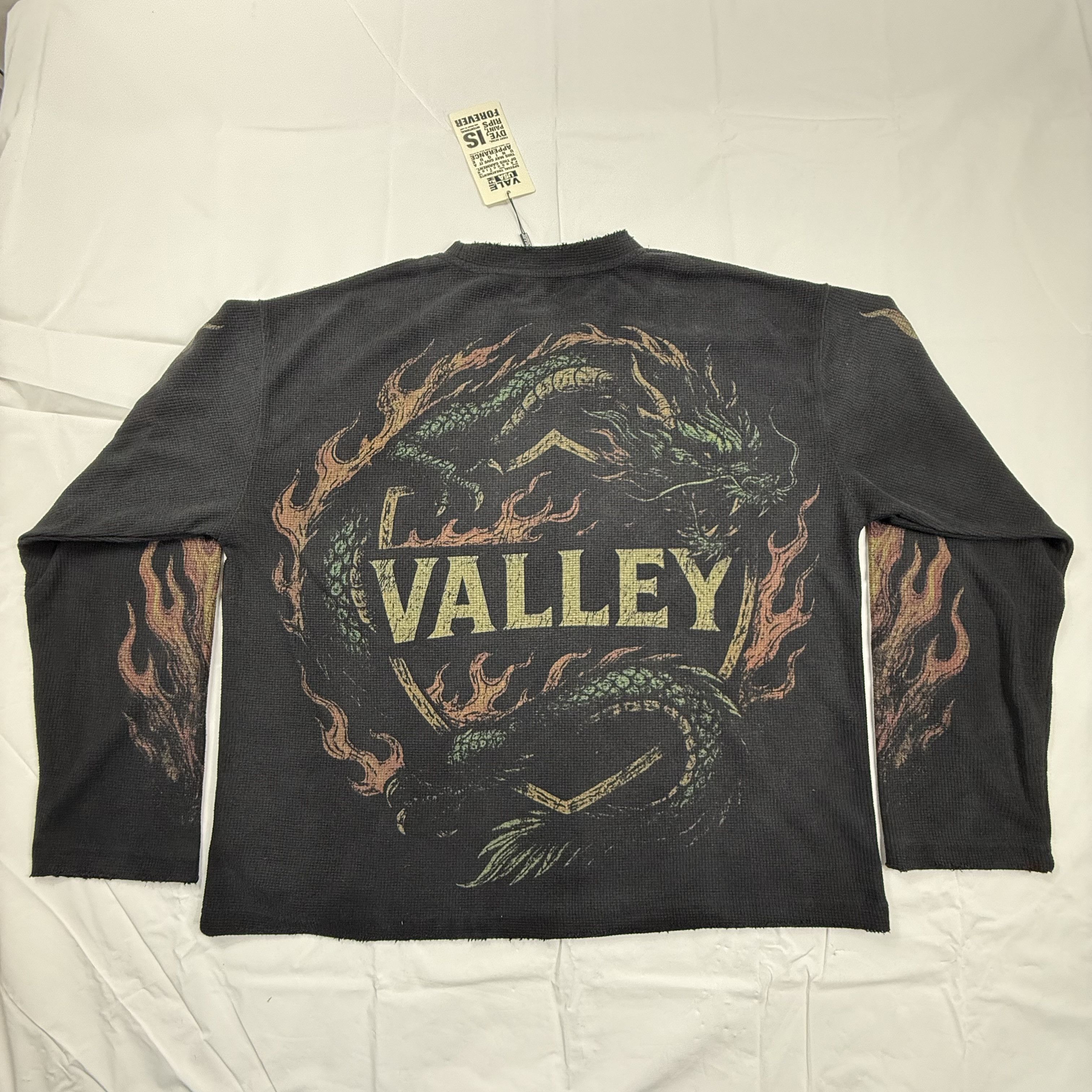 Vale Vale USA Valley Dreams Dragon Flame Waffle Knit Thermal XXL Size US XXL / EU 58 / 5 - 1 Thumbnail