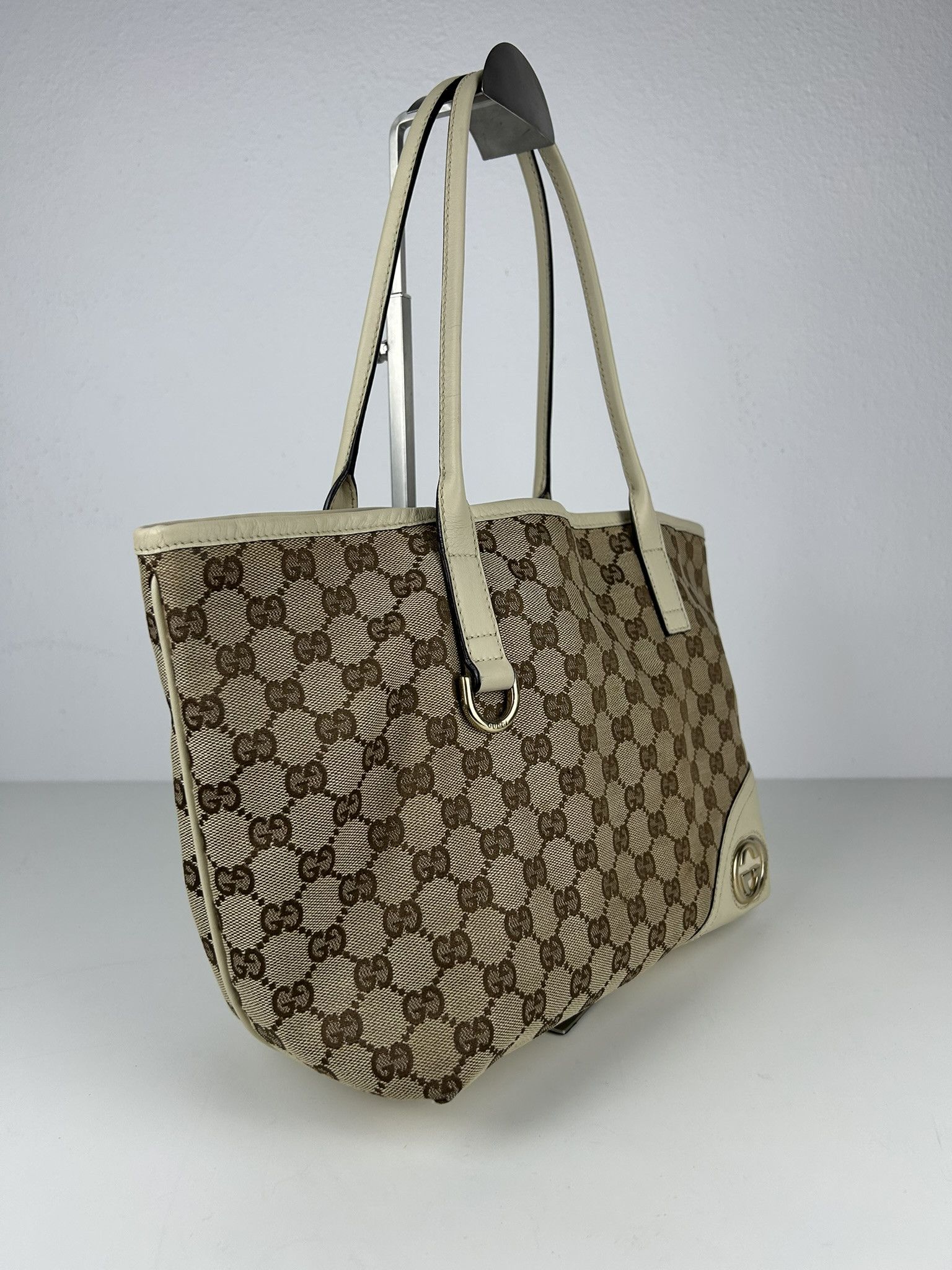 Gucci Gucci GG monogram canvas and leather shopper bag Size ONE SIZE - 16 Thumbnail