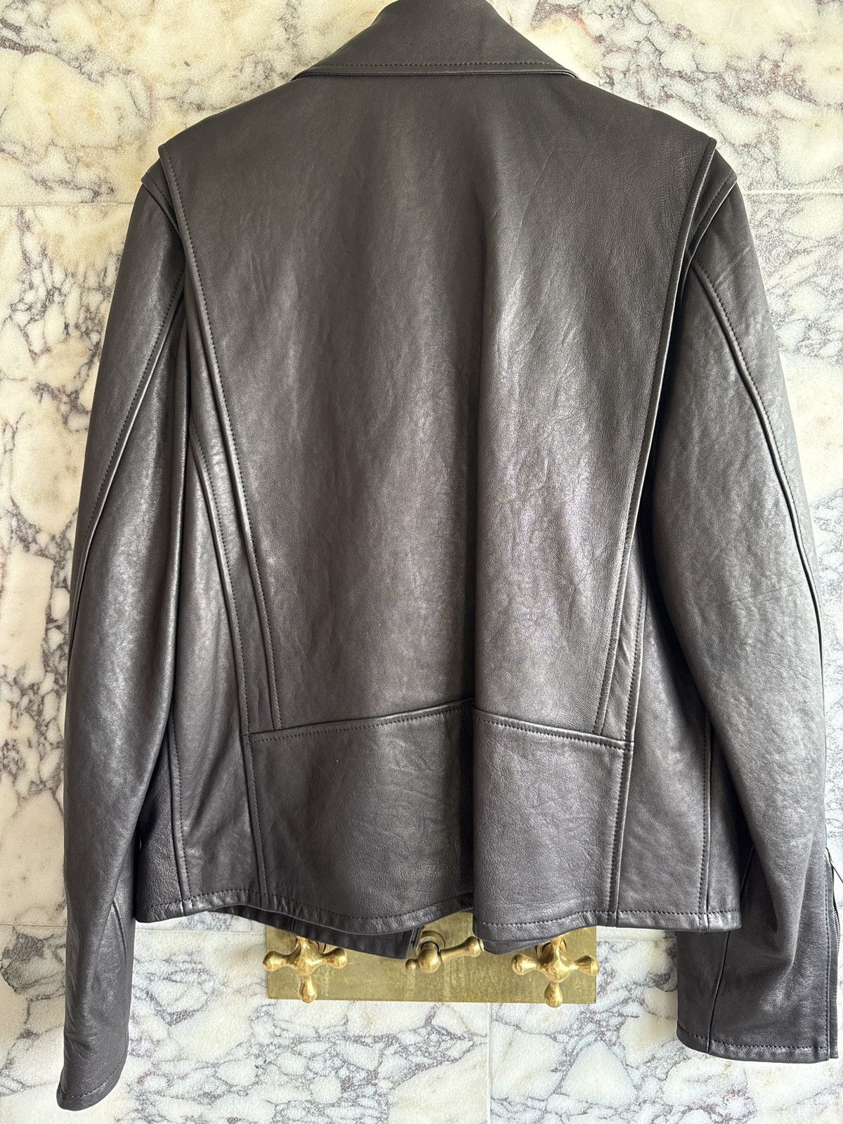 Todd Snyder Impeccable Black Leather Moto jacket Size US M / EU 48-50 / 2 - 2 Thumbnail