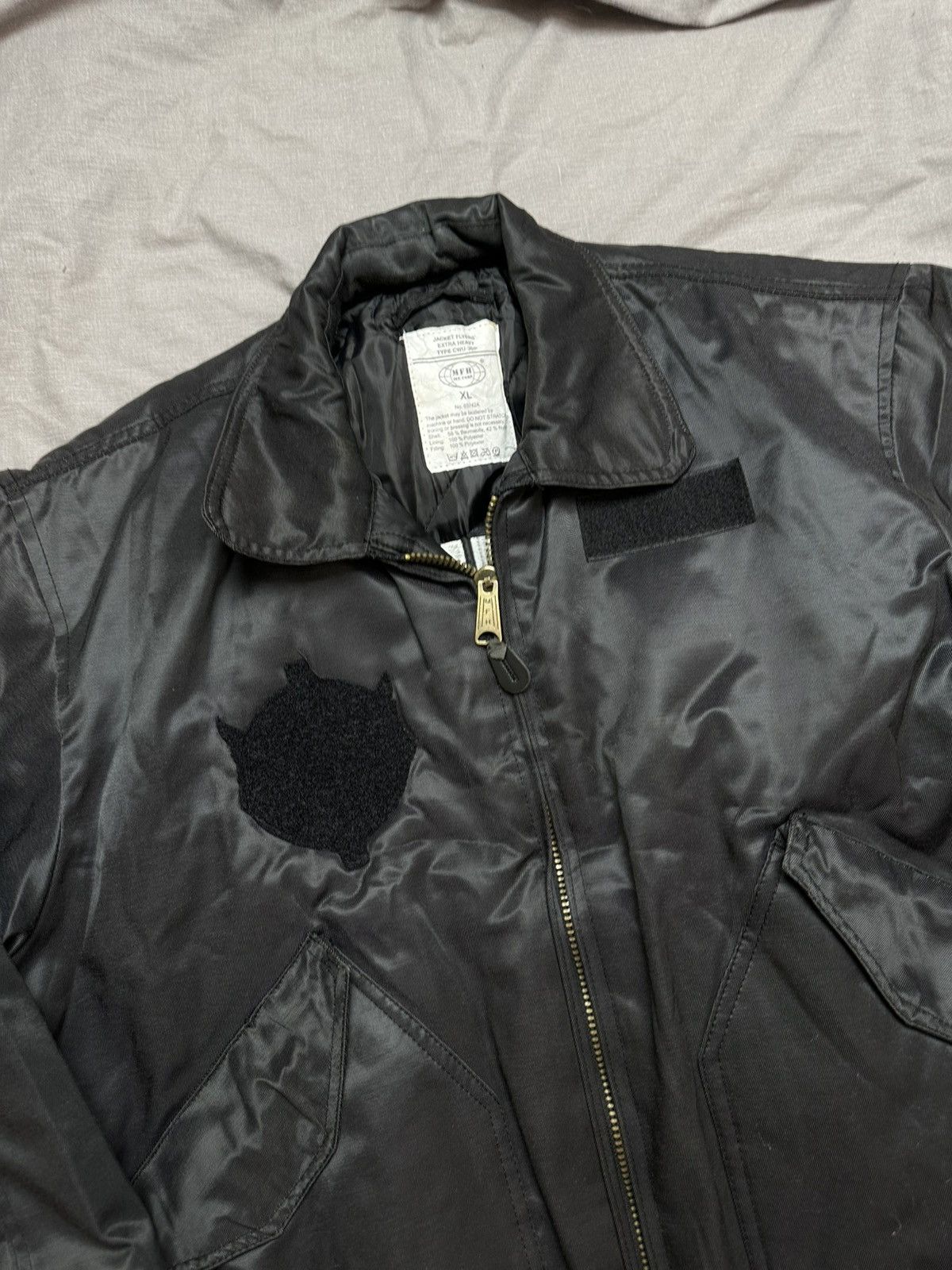 Japanese Brand Security Bomber Jacket Vintage Y2k Boxy Fit Streetwear Alpha Size US XL / EU 56 / 4 - 4 Thumbnail