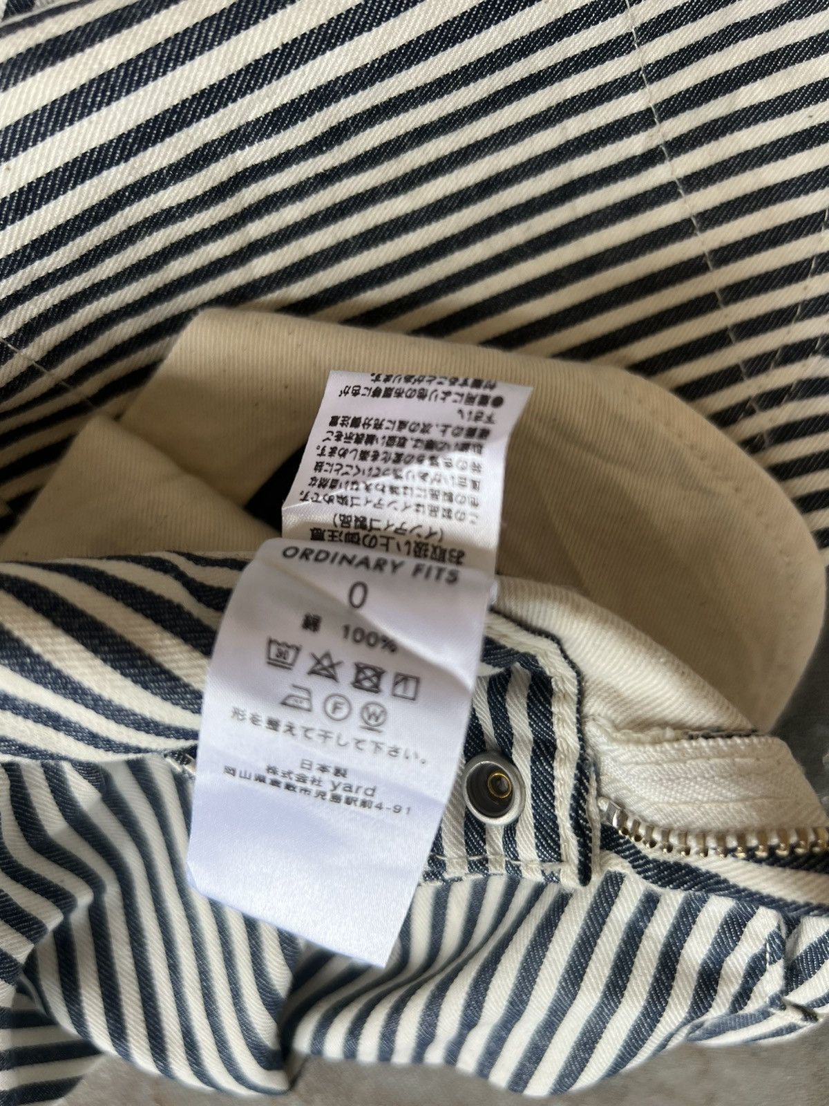 Ordinary Fits Ordinary Fits X Urban Research Hickory Striped Wide Leg Pant Size US 29 - 25 Thumbnail