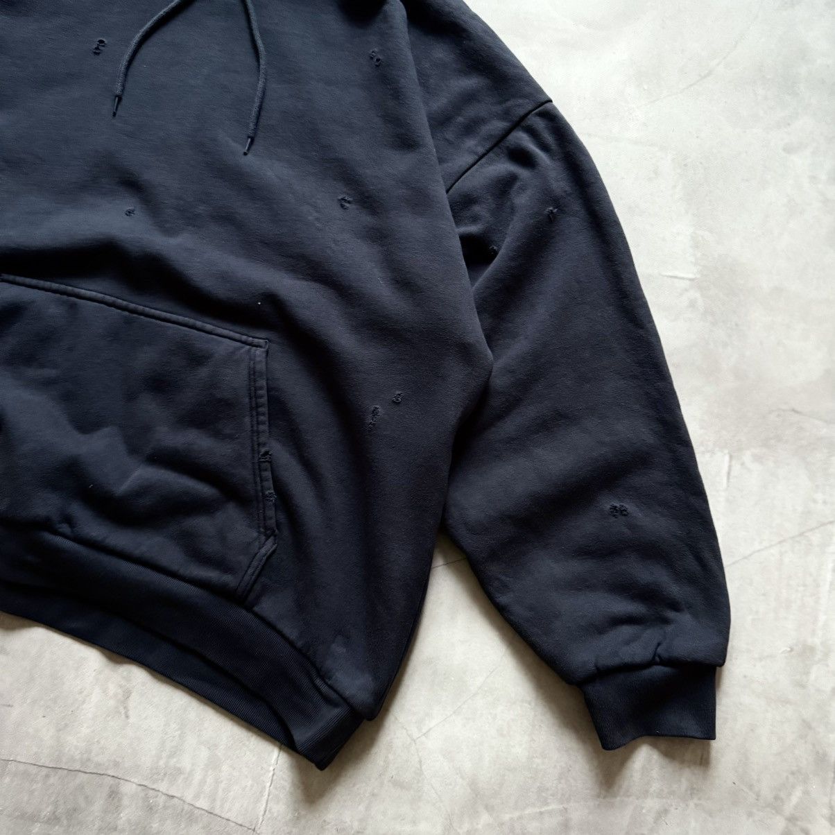 Yeezy Yeezy x Gap Oversize Navy Yzy Kanye West Distressed Hoodie Size US L / EU 52-54 / 3 - 2 Thumbnail