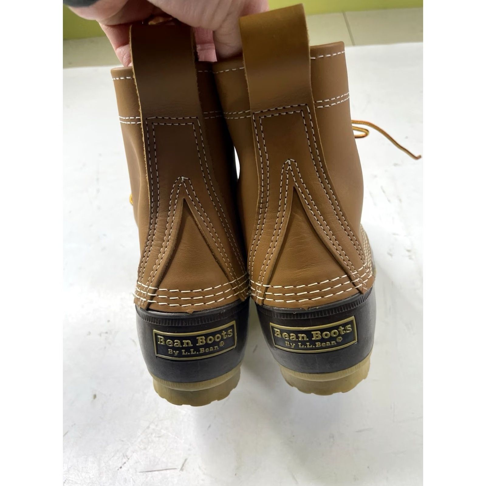 Vintage VINTAGE L.L.Bean Bean Boots Boots Unlined 8" Womens Size 8M Brown Leather USA Made Rain Boot Casual Activewear Size US 8 / IT 38 - 3 Thumbnail