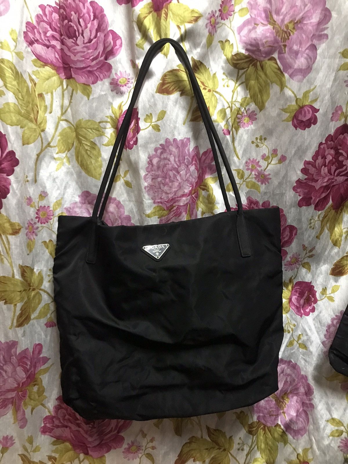 Prada × Vintage Authentic Prada Black Tote Bag Size ONE SIZE - 1 Thumbnail