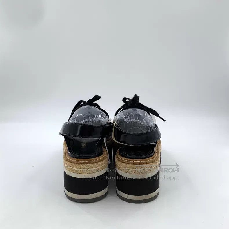 Prada Prada Black muffin lace-up half-slop casual shoes Size US 6.5 / IT 36.5 - 4 Thumbnail