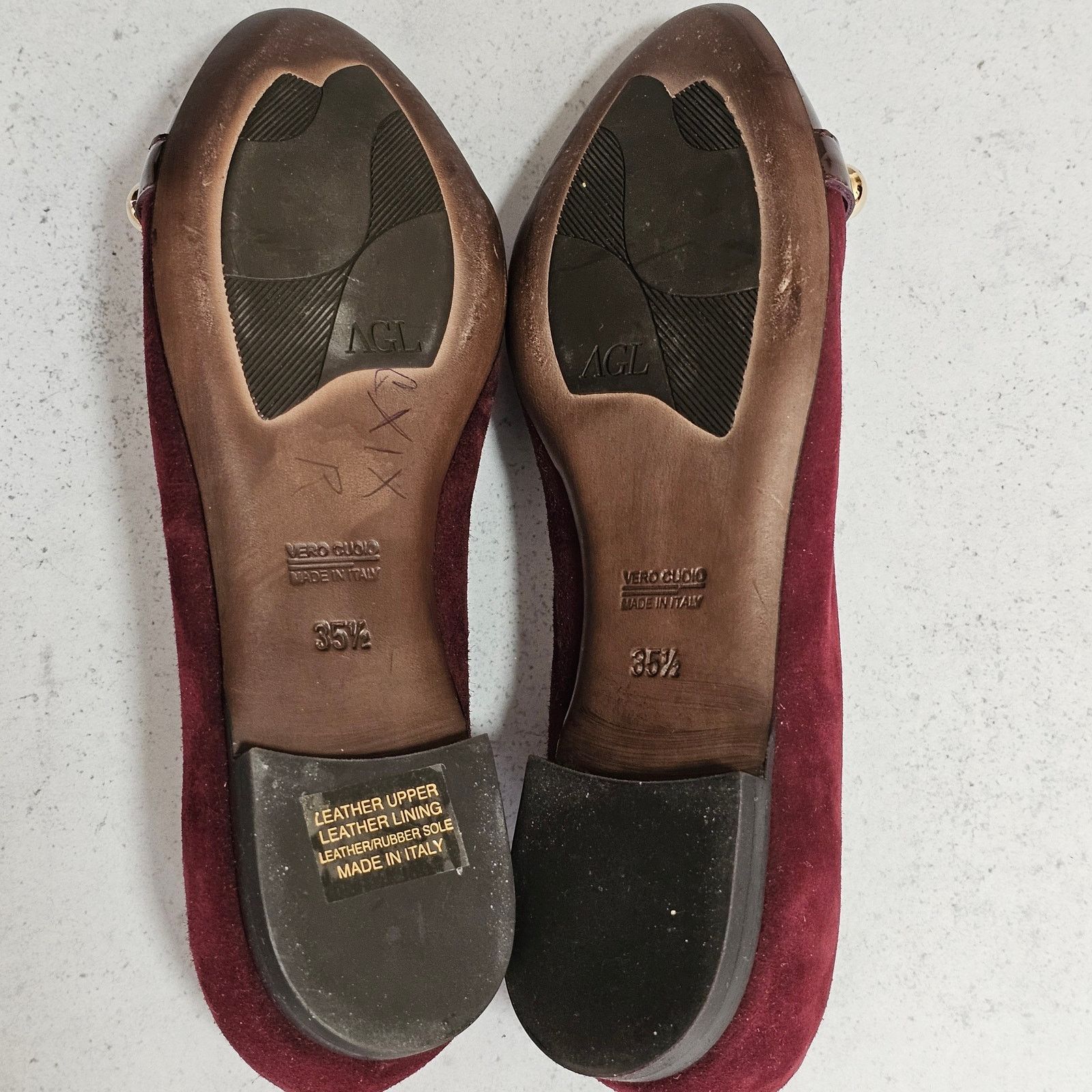 AGL AGL Studded Suede Leather Cap Toe Ballet Flat 35.5 5.5 Size US 5.5 / IT 35.5 - 9 Thumbnail