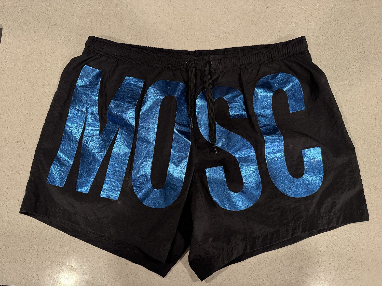 Moschino Moschino Swim Men's Metallic Trunks Size US 38 / EU 54 - 1 Thumbnail