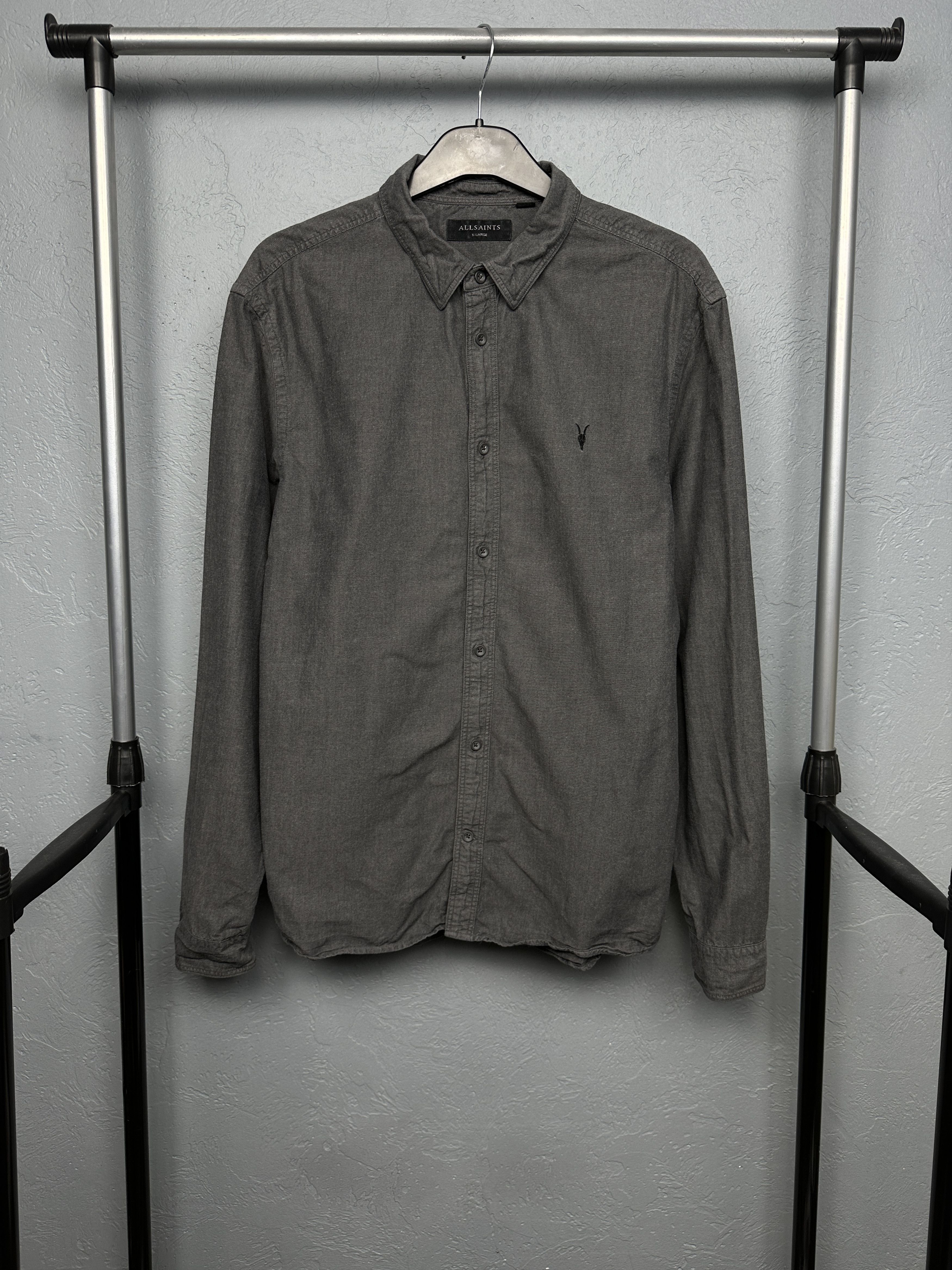 Allsaints Allsaints Mens Sulzer Long Sleeve Shirt Size US XL / EU 56 / 4 - 1 Thumbnail