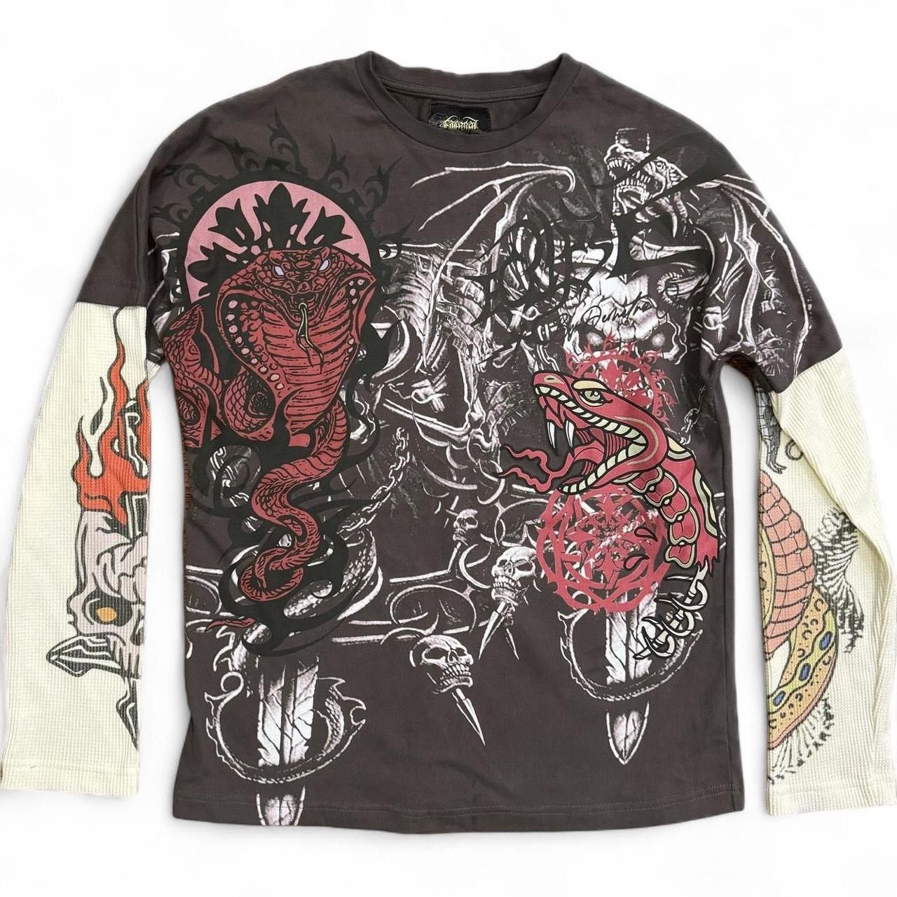 Ed Hardy × Eternal × Vintage Eternal Artwear thermal longsleeve Size US L / EU 52-54 / 3 - 1 Thumbnail