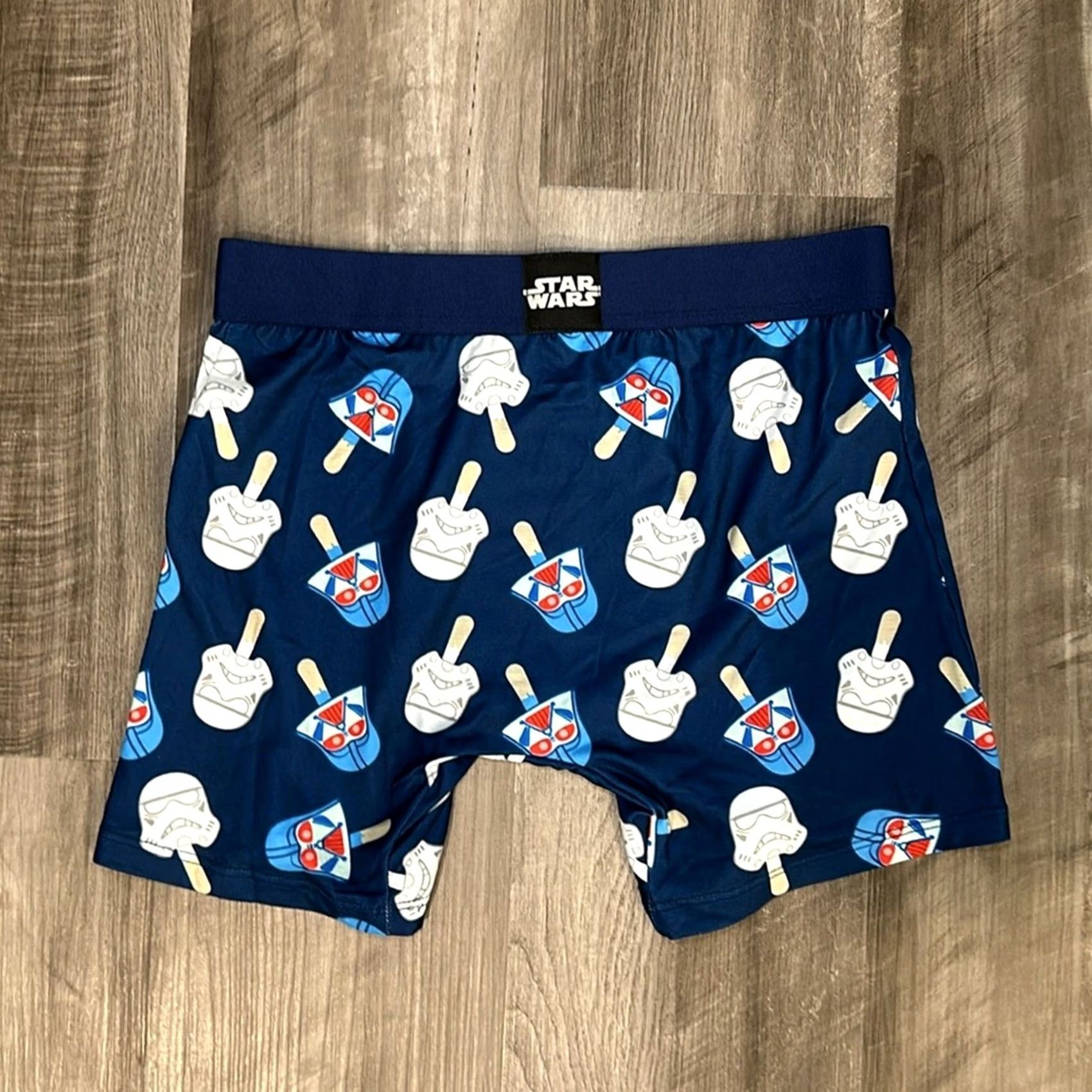 Vintage Star Wars Boxer Brief - Small Mens Underwear Blue S Crazy Boxer Boxer Brief Regular Underwear NWT UF686 Size 36R - 2 Thumbnail