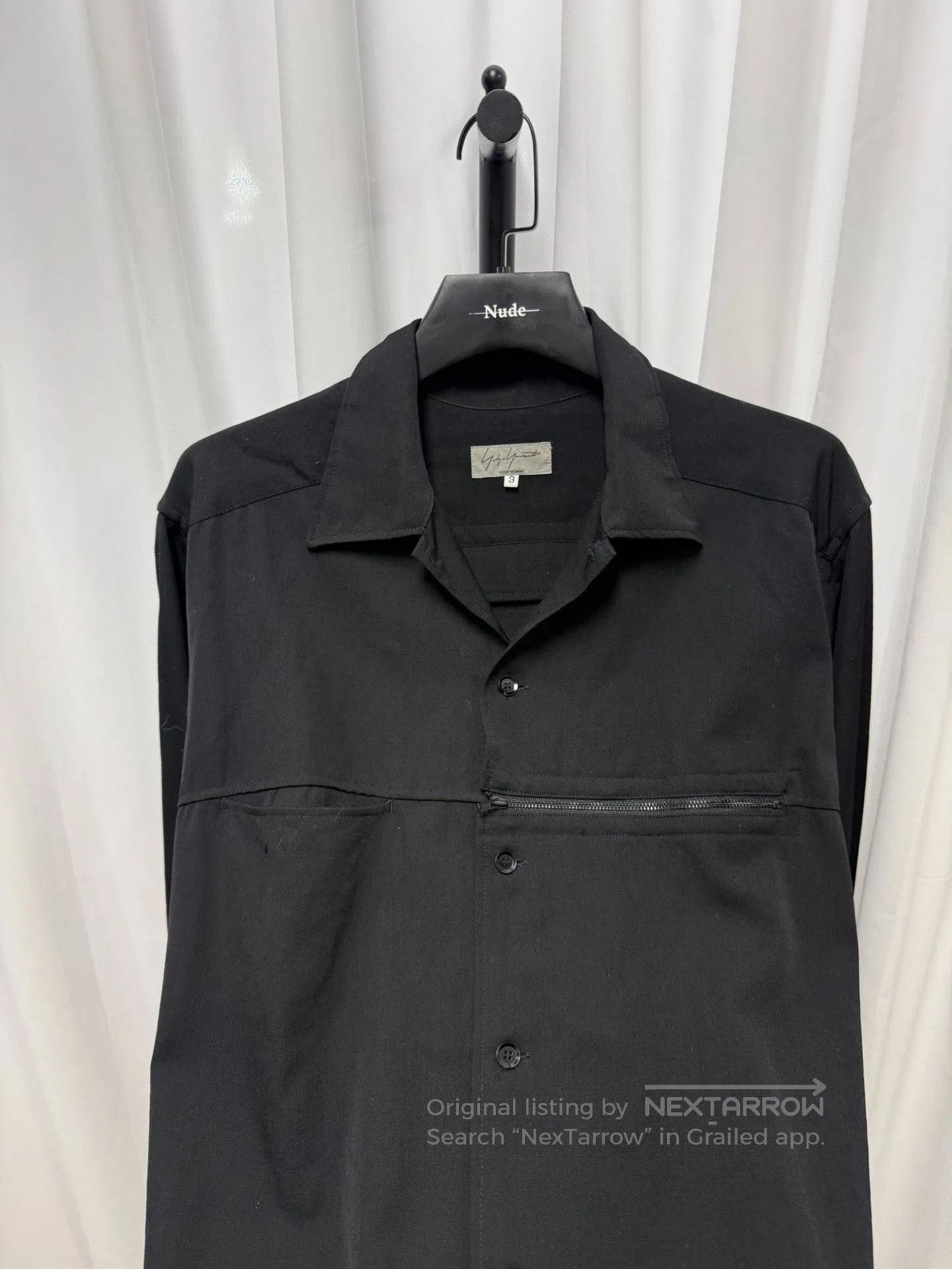 Yohji Yamamoto Yohji Yamamoto Pour Homme Deconstructed Wool Shirt Jacket. Size US L / EU 52-54 / 3 - 4 Thumbnail