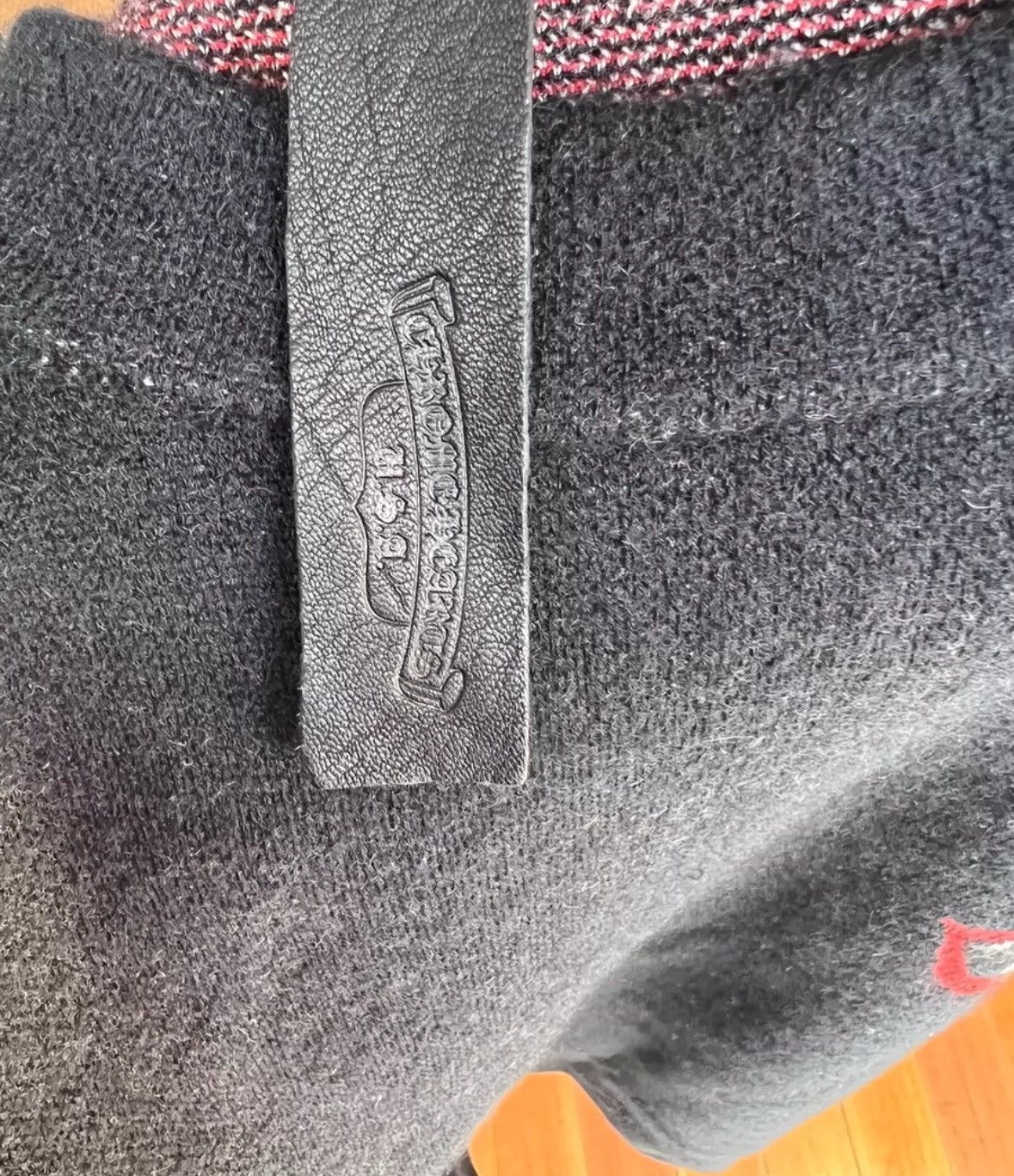 Chrome Hearts Matty boy chomped red triple leather cross cashmere sweater Size US S / EU 44-46 / 1 - 4 Thumbnail