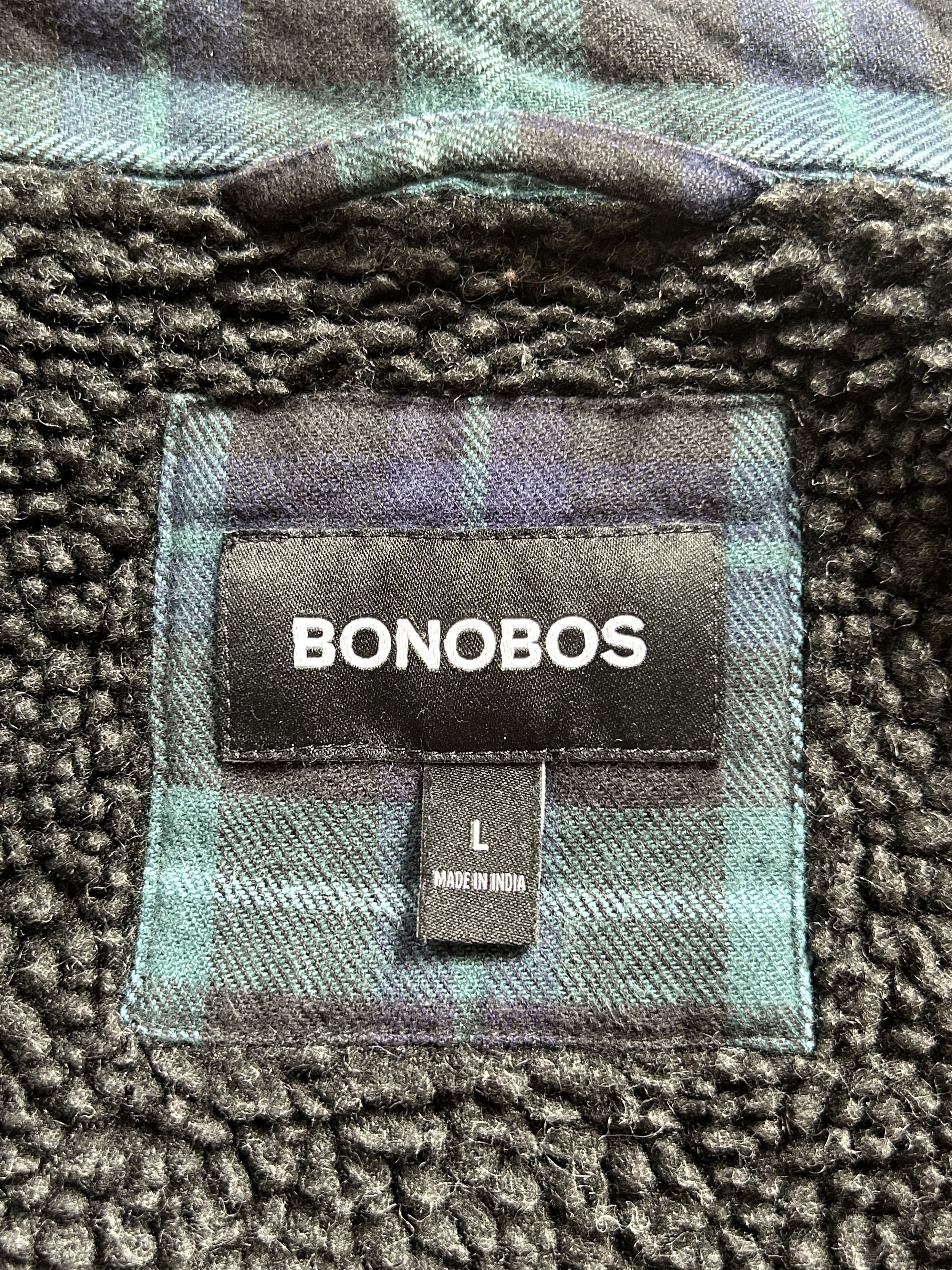 Bonobos Sherpa Lined Plaid Shirt Jacket Size US L / EU 52-54 / 3 - 5 Thumbnail