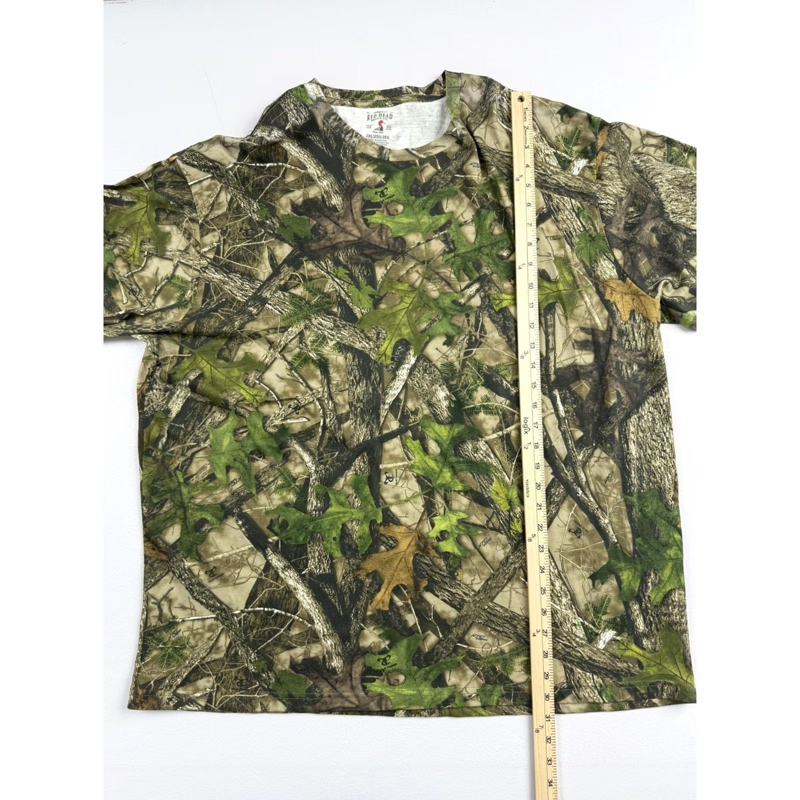 Vintage RedHead Mens Green Camo Short Sleeve Hunting Shirt 2XL Outdoor Tagless Size US XXL / EU 58 / 5 - 4 Thumbnail